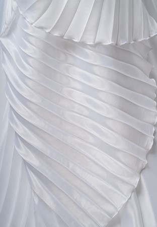 DSI Pearl Chiffon Pleated Half Circle 1139