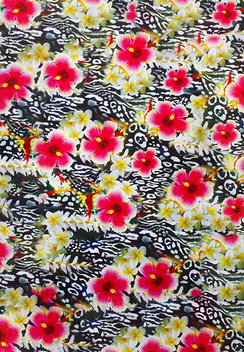 DSI Floral Leopard Print on Lycra 1219