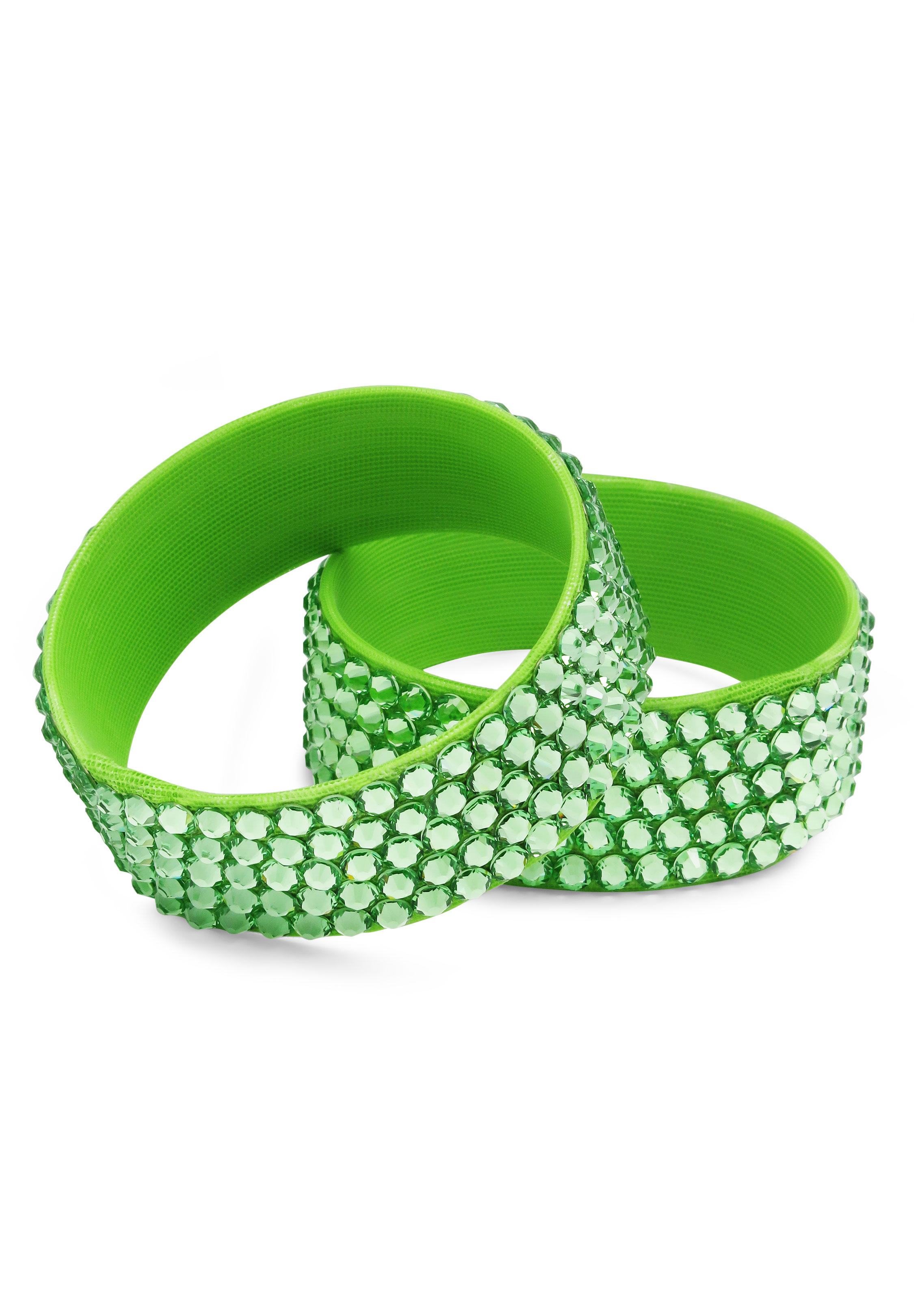 BeSparkled Peridot 5 Row Crystallized Bracelet (Single)-Peridot