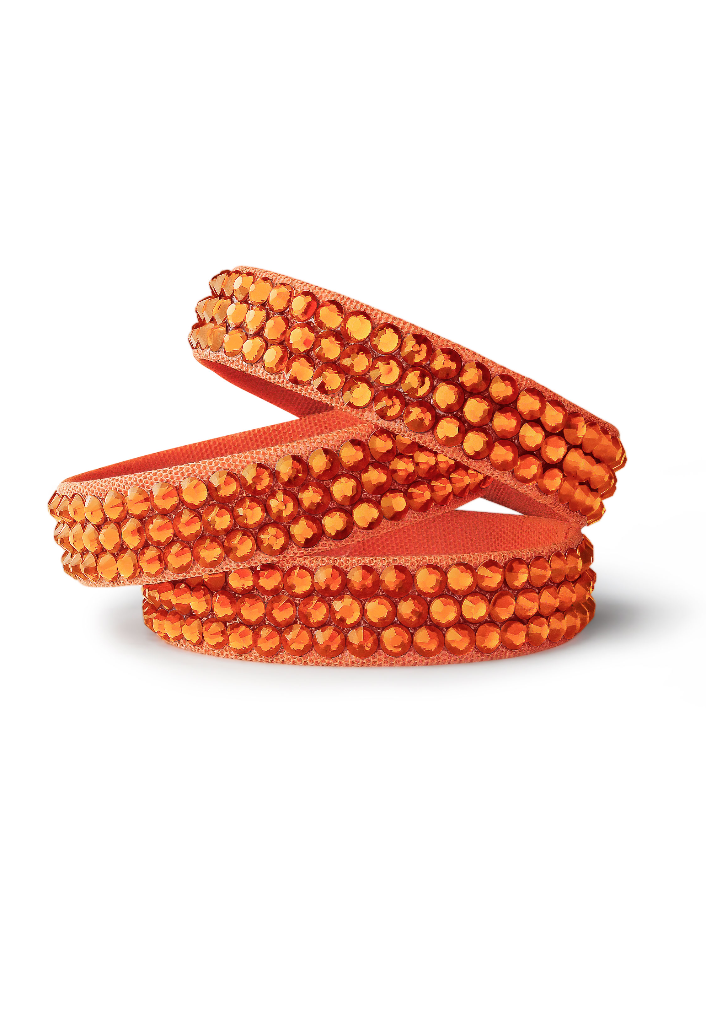 BeSparkled Smoked Topaz 3 Row Rhinestone Bracelet (Single)-Smoked Topaz