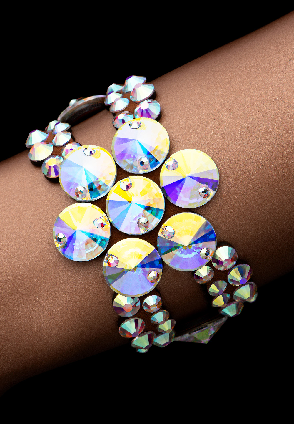 Bettina Rhinestone Bracelet BC-907-Crystal AB