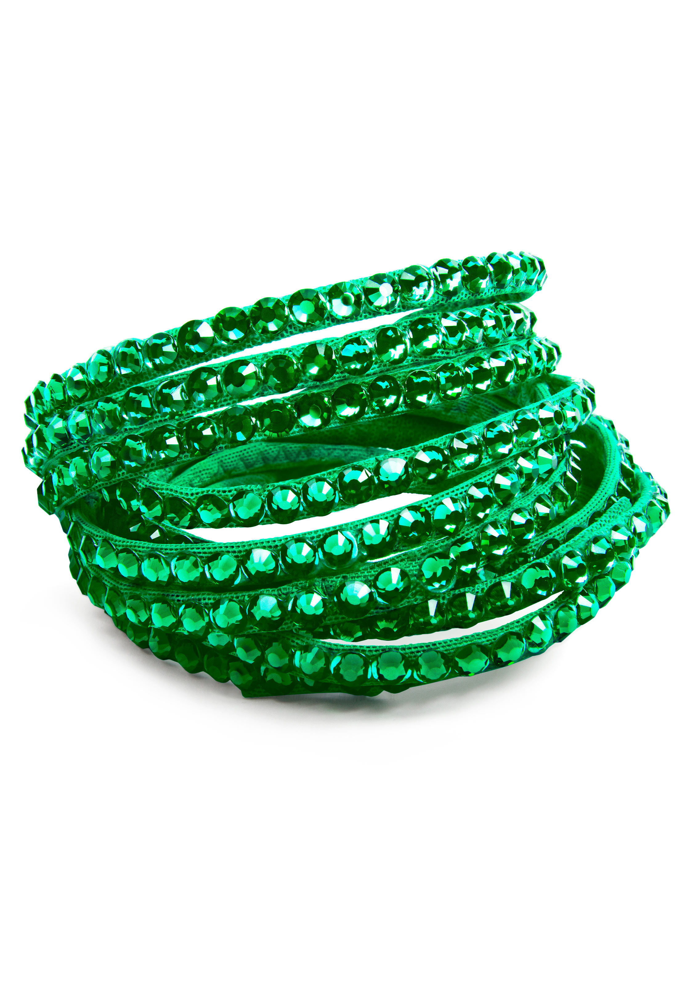 DSI Blue Zircon Crystallized Bangle on Jade 2760BZ-Blue Zircon