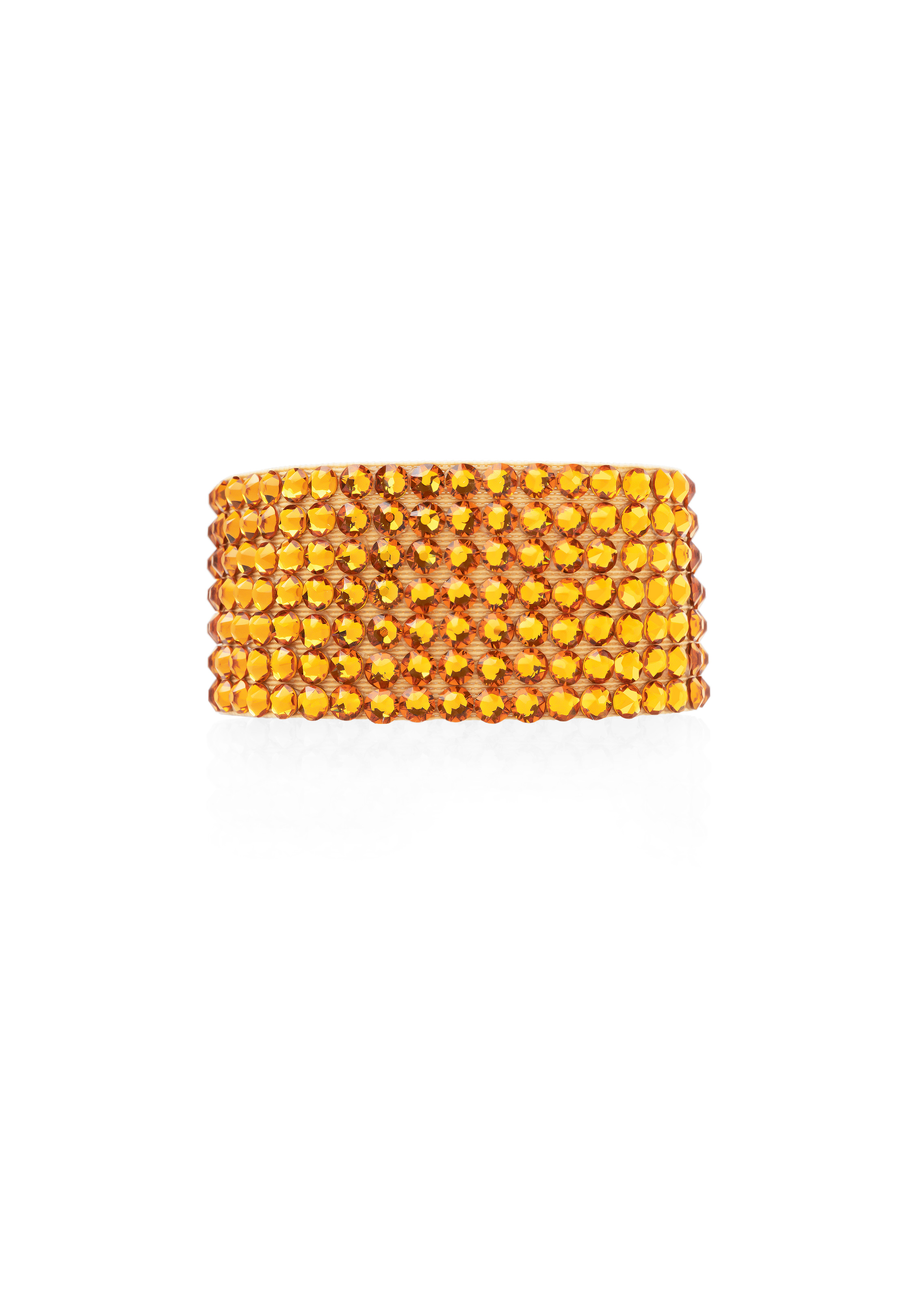 Sarika 7 Row Rhinestone Bracelet BC-655 Topaz-Topaz