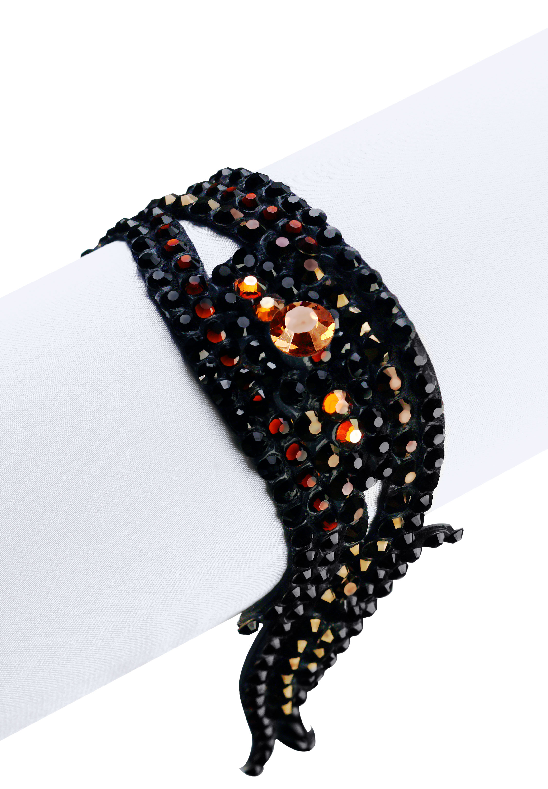 Zdenka Arko Jet Rhinestone Bracelet BC10016-29-Jet