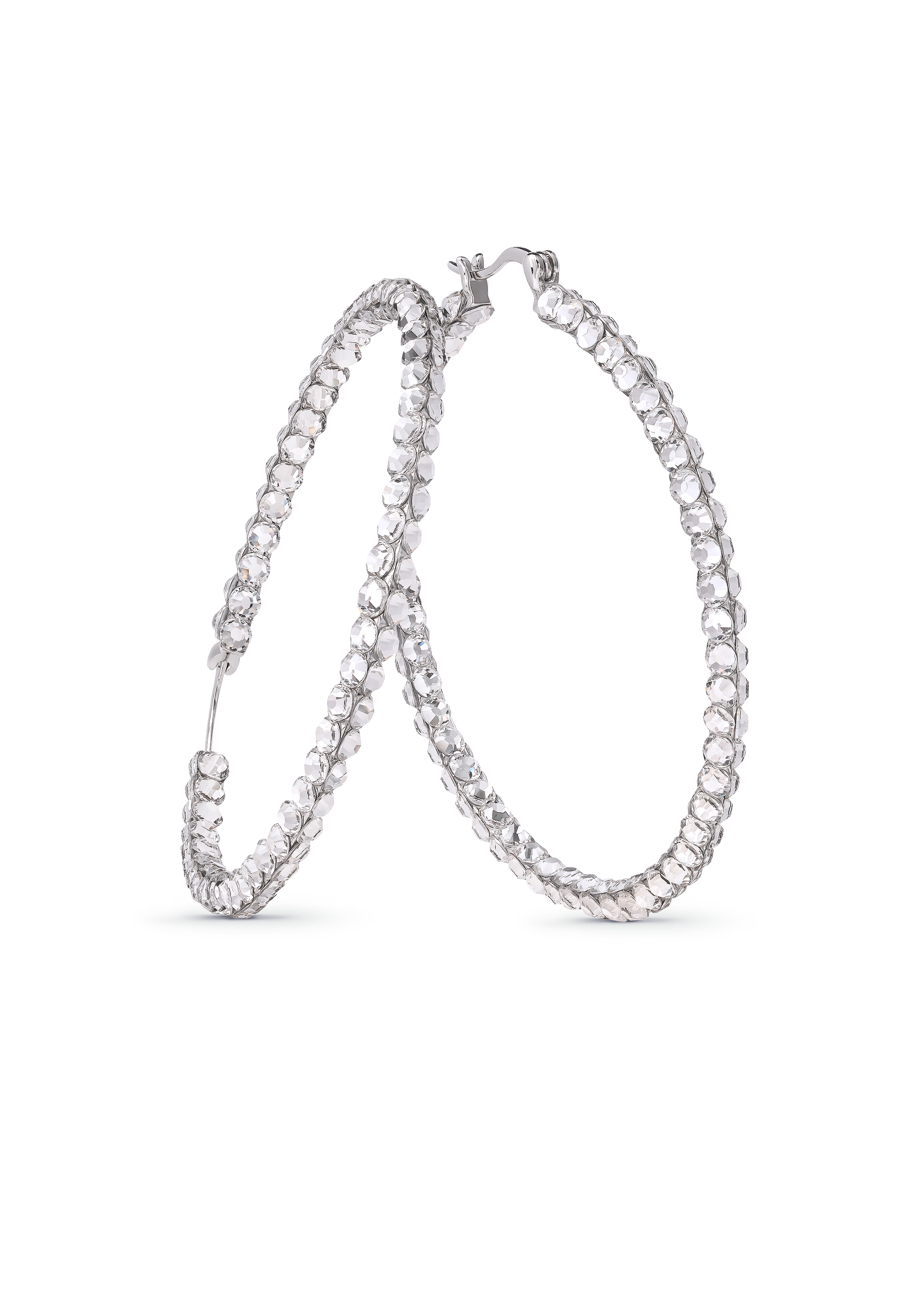 Calista Triple Shine Hoop-Crystal