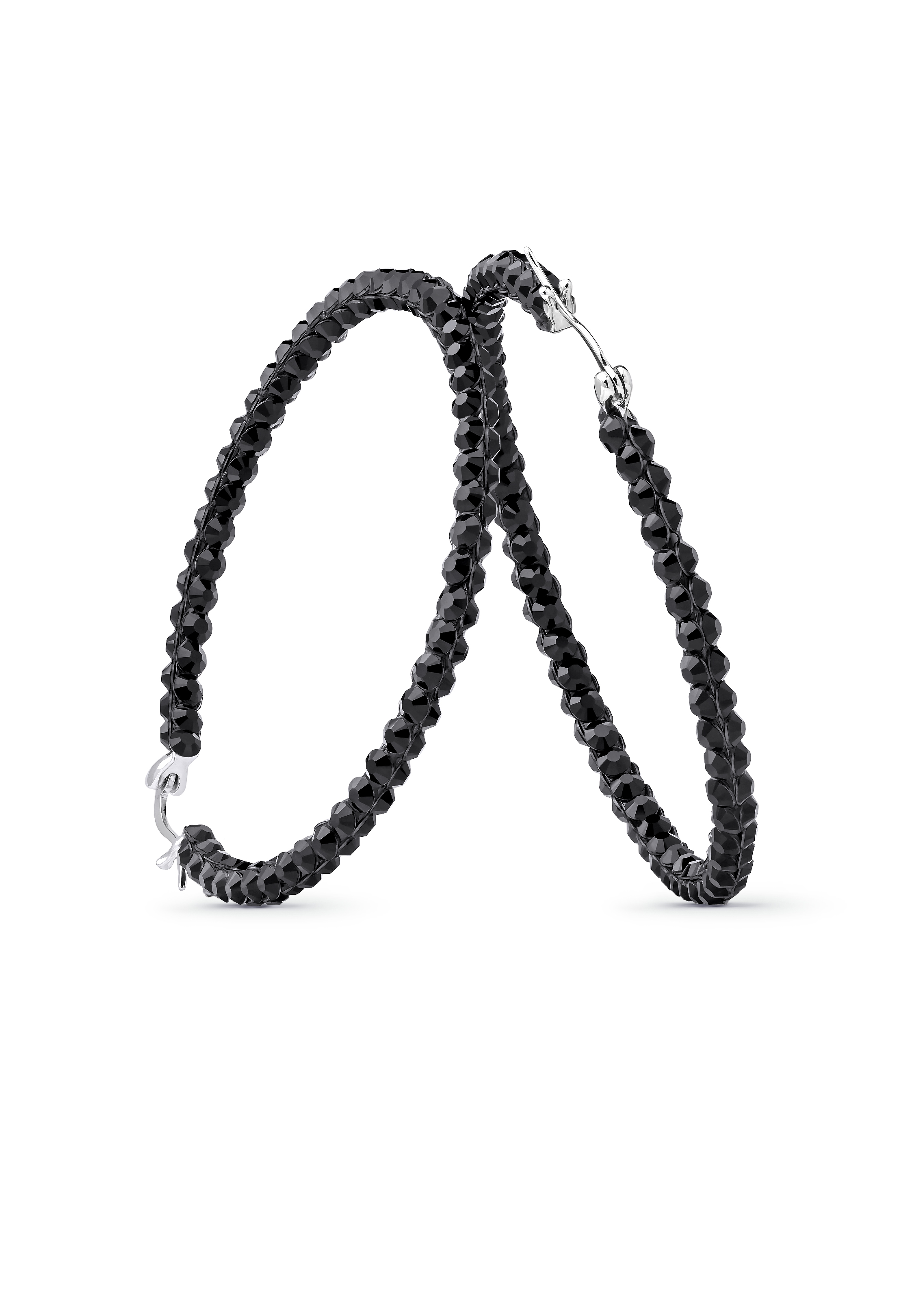 Calista Triple Shine Hoop-Jet