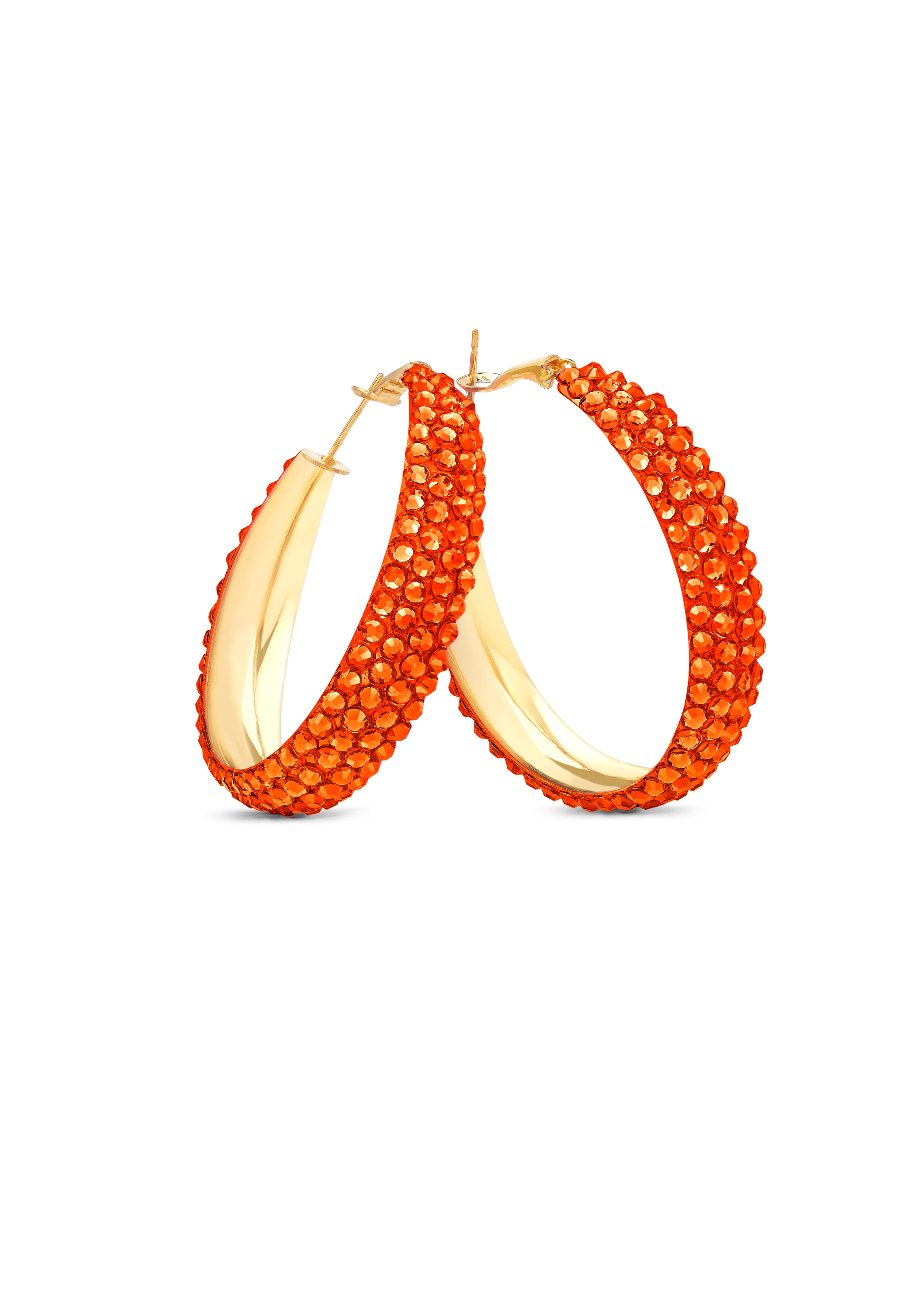 Classic Shine Hoop Earrings-S (1.75 X 1.75 inch)-Hyacinth