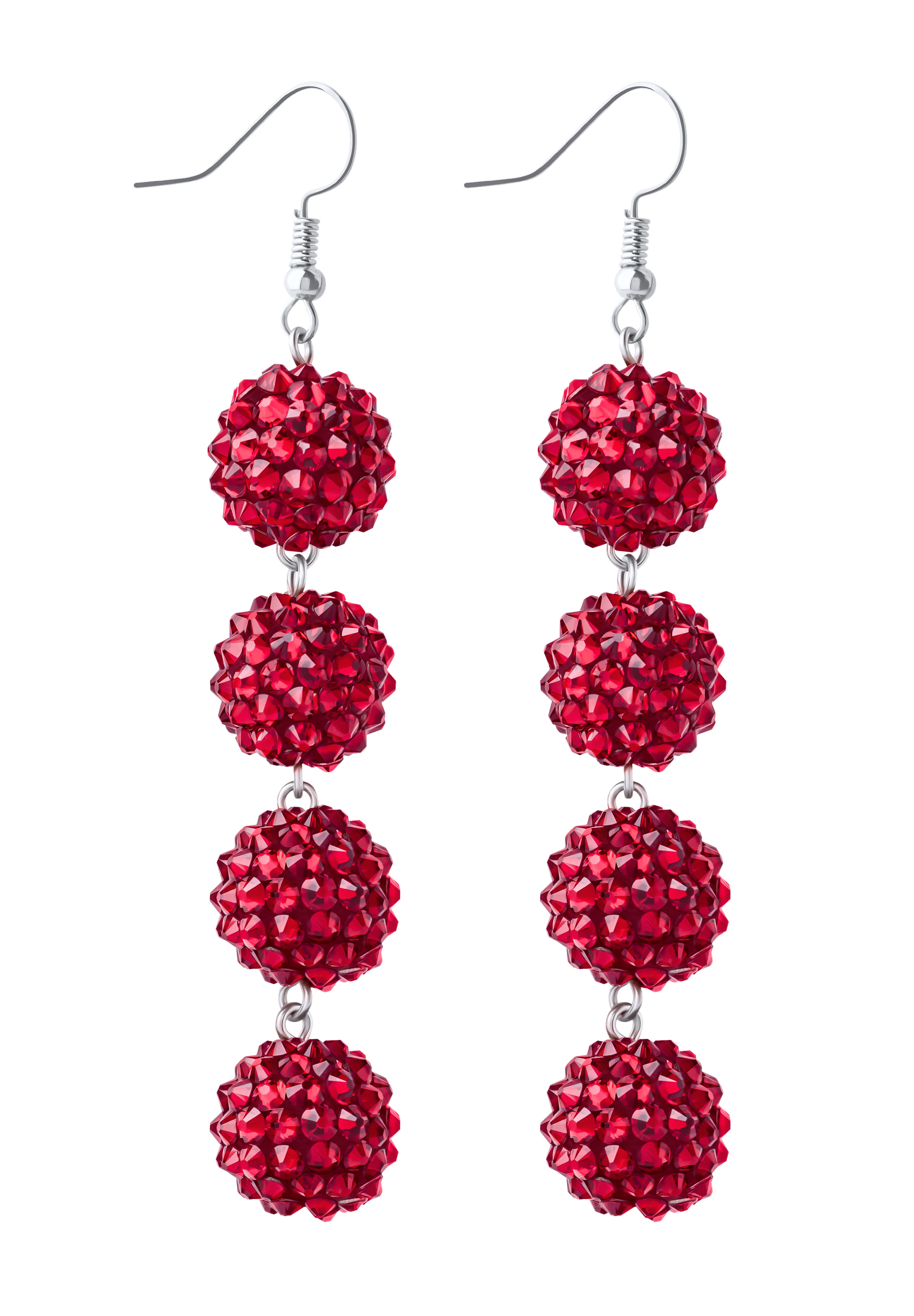 Crystal Disco Ball Earrings-Siam