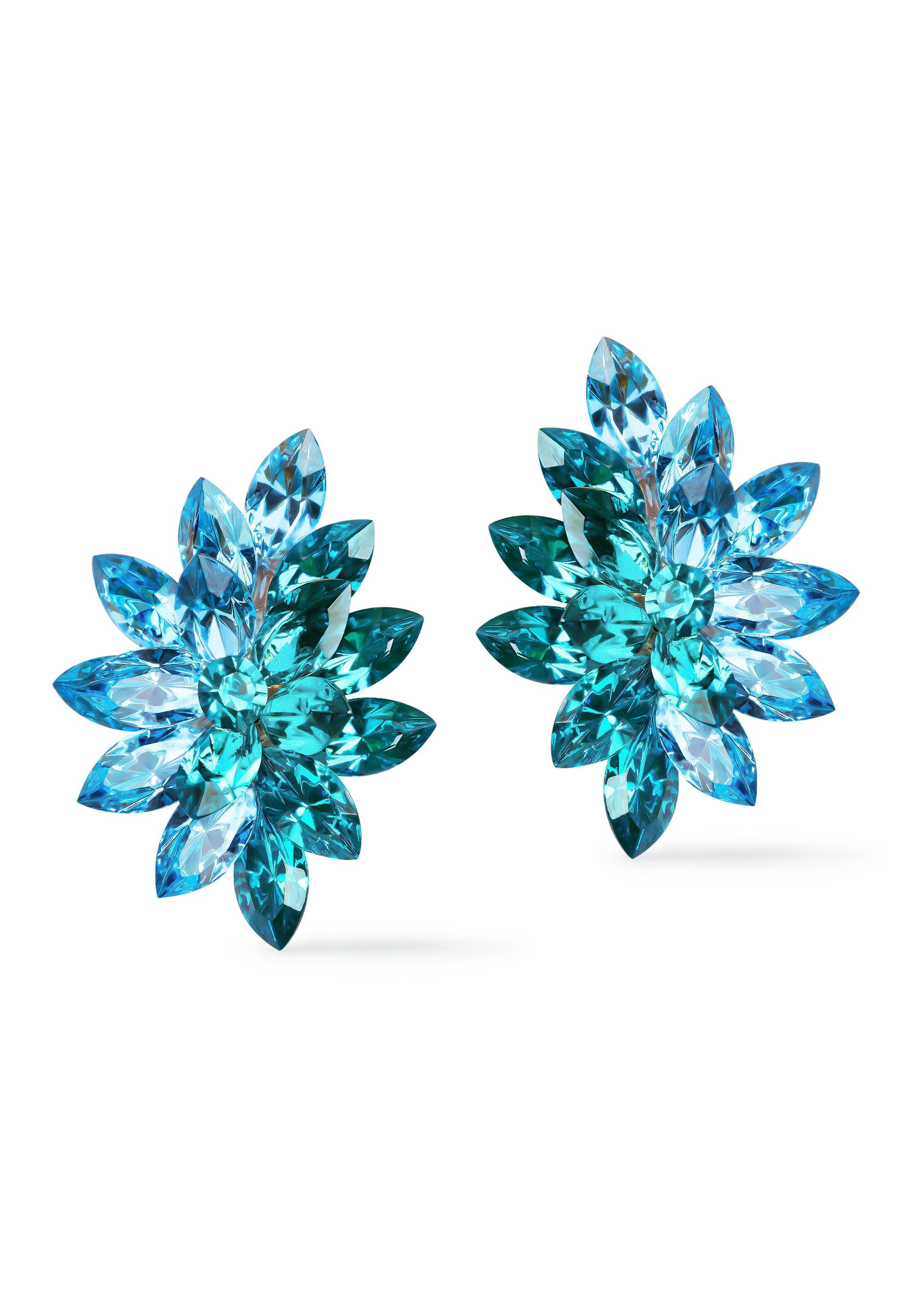 Rhinestone Earring 2031 AQBZ-Aquamarine