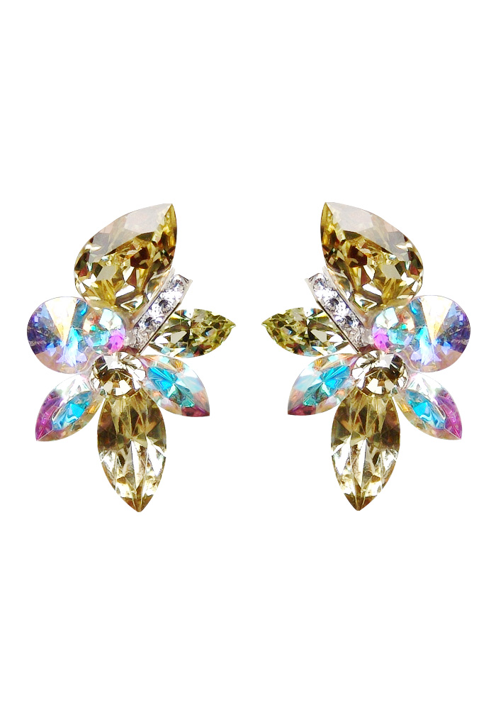 Rhinestone Earring 2037 JQCAB-Light Colorado Topaz