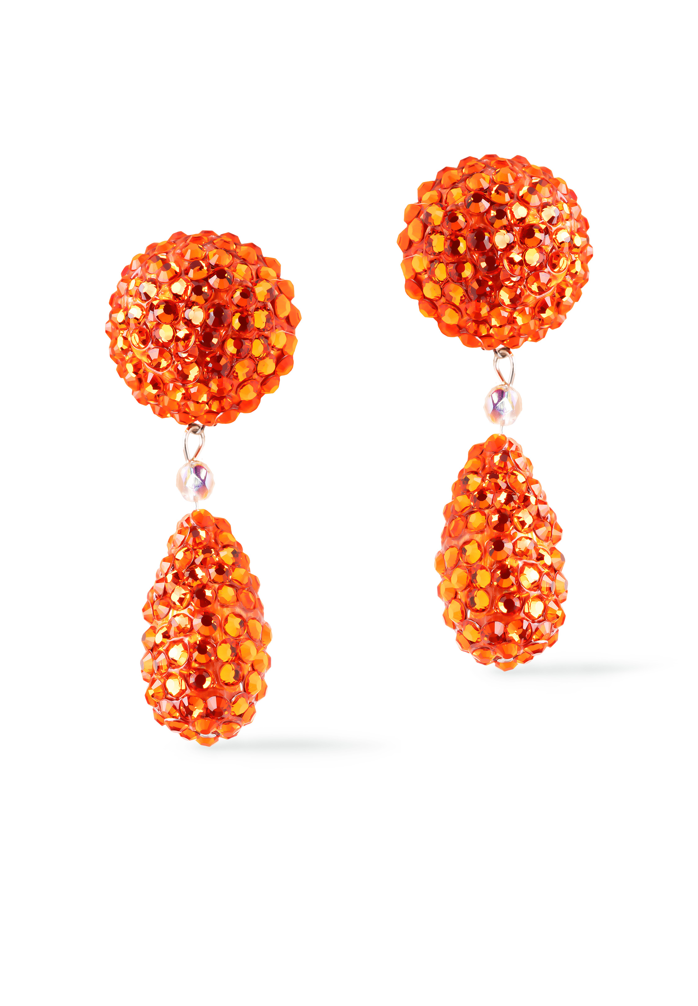 Rhinestone Earring 204079 HC-Hyacinth