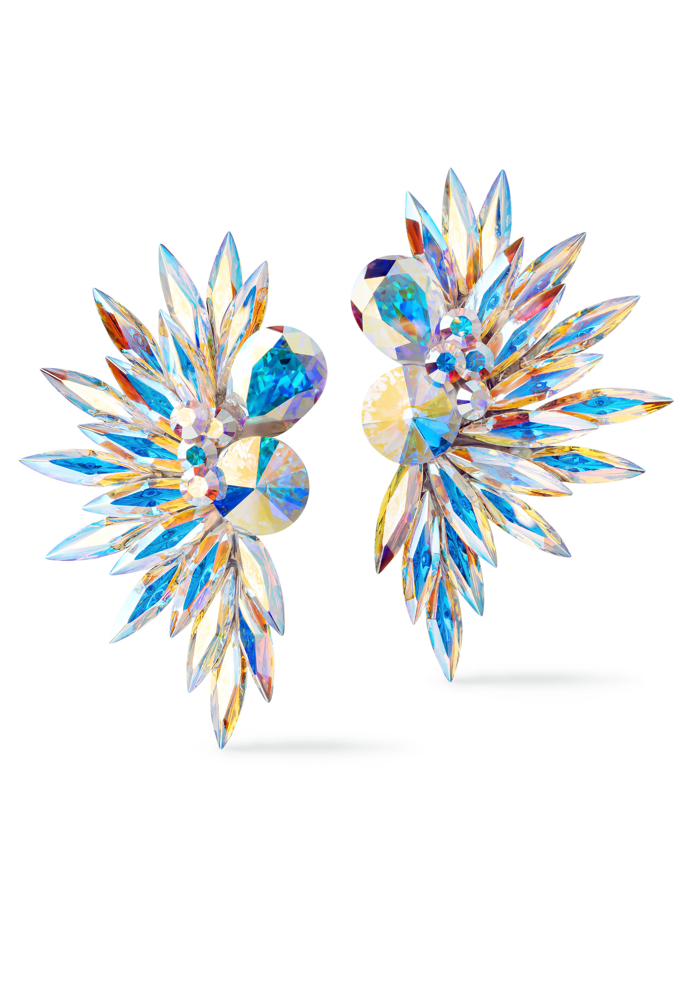 Rhinestone Earring 204126 CAB-Crystal AB