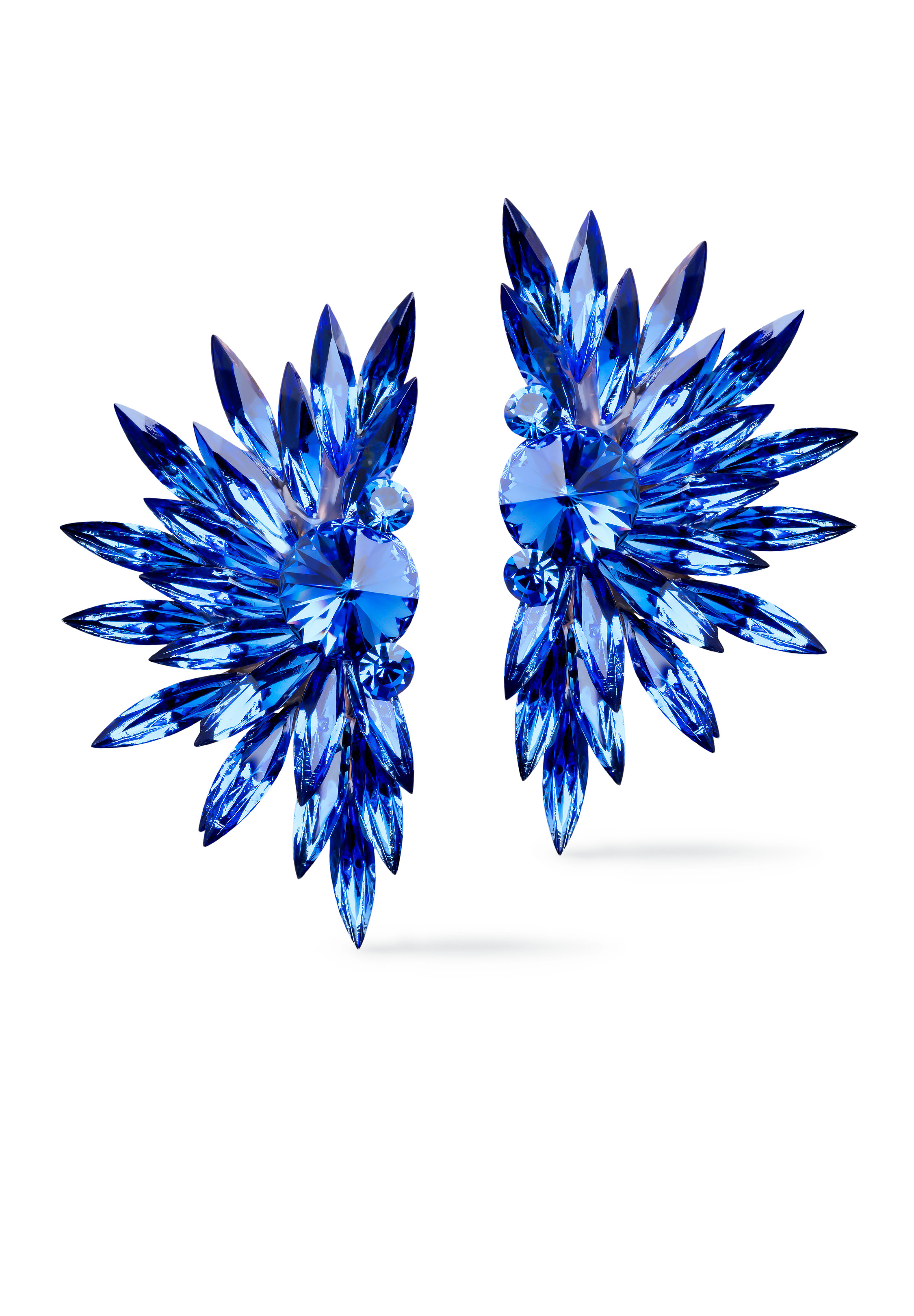 Rhinestone Earring 204132 SP-Sapphire