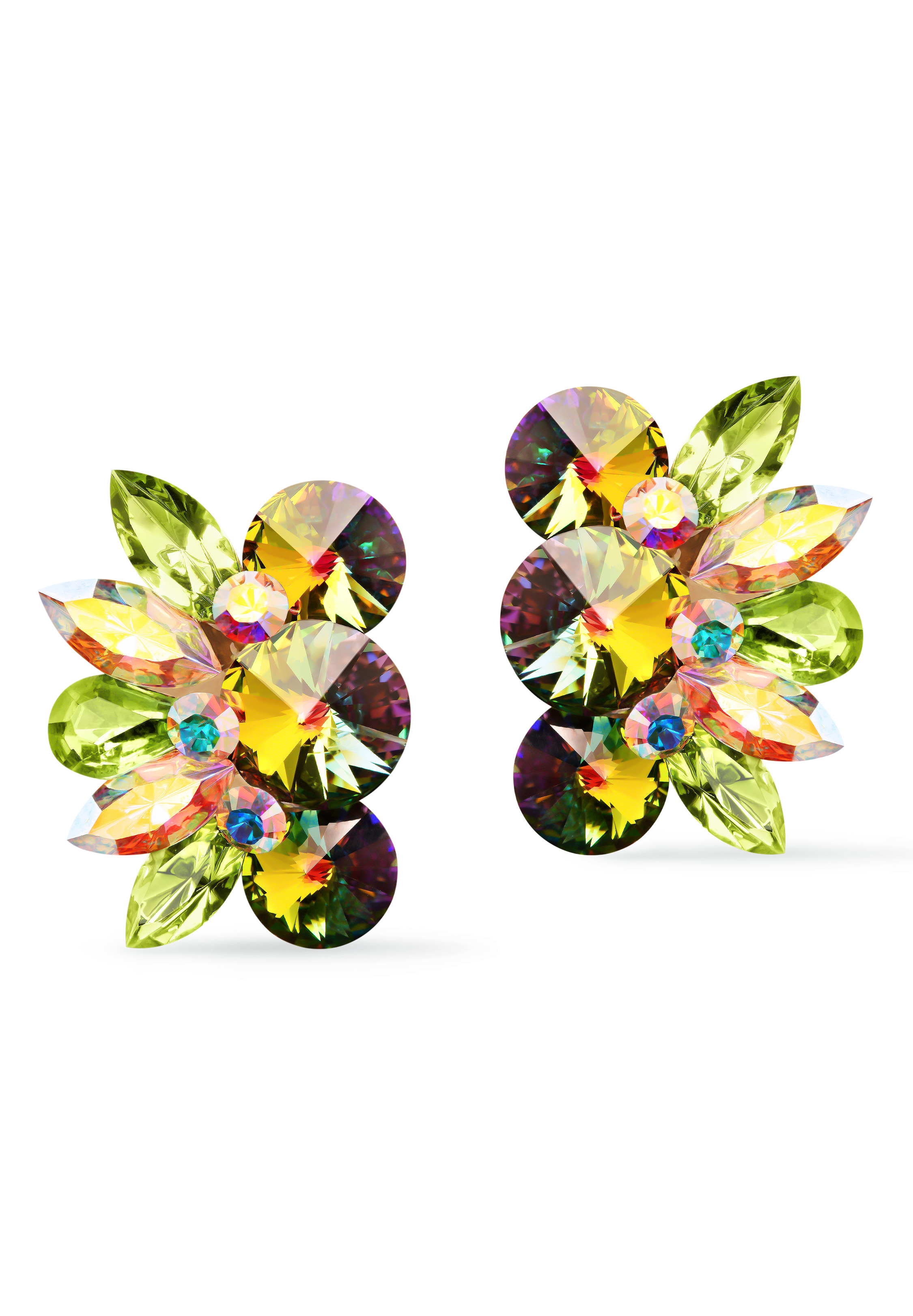 Rhinestone Earring 204149 PR-Peridot