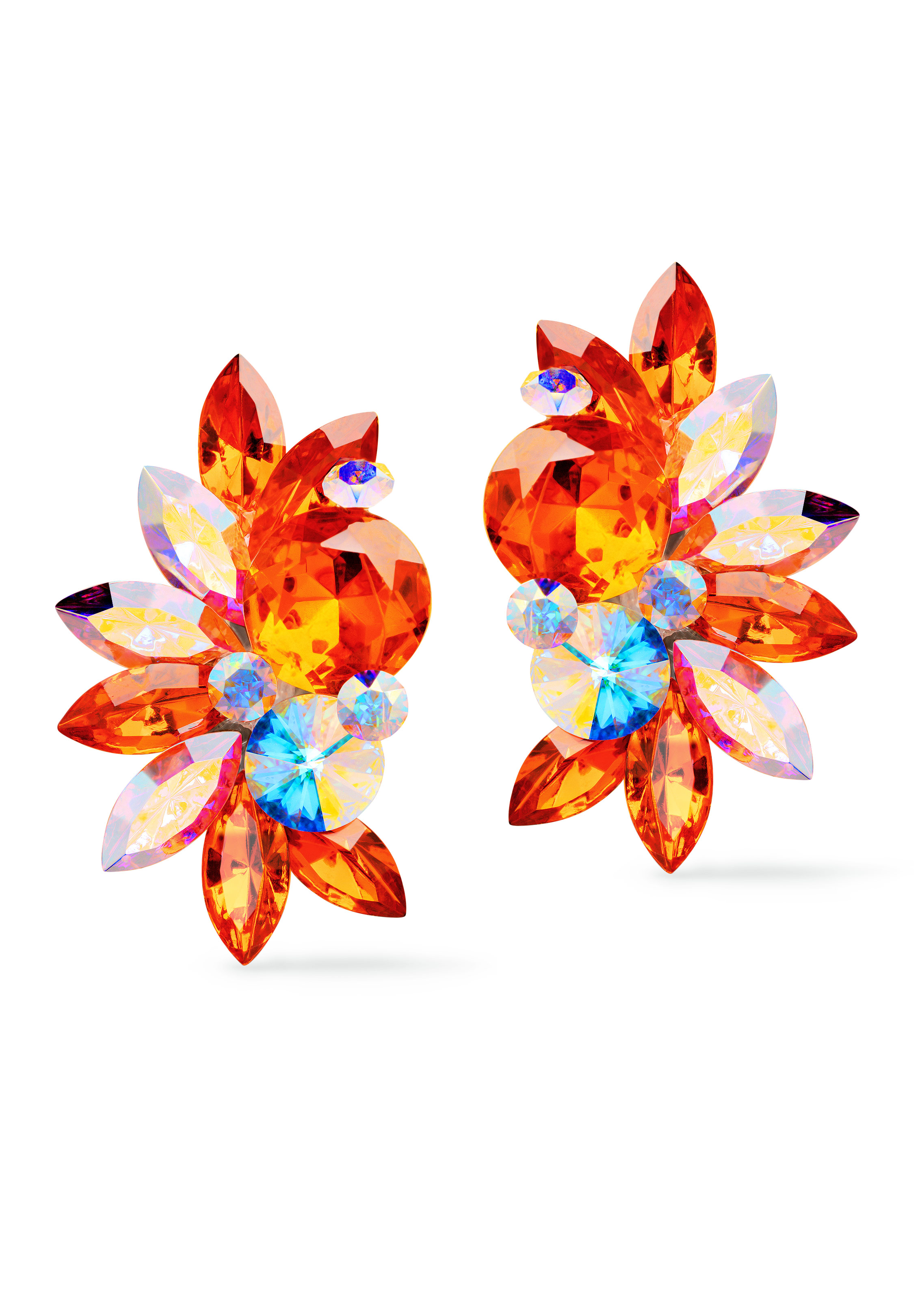 Rhinestone Earring 204164 HC-Hyacinth