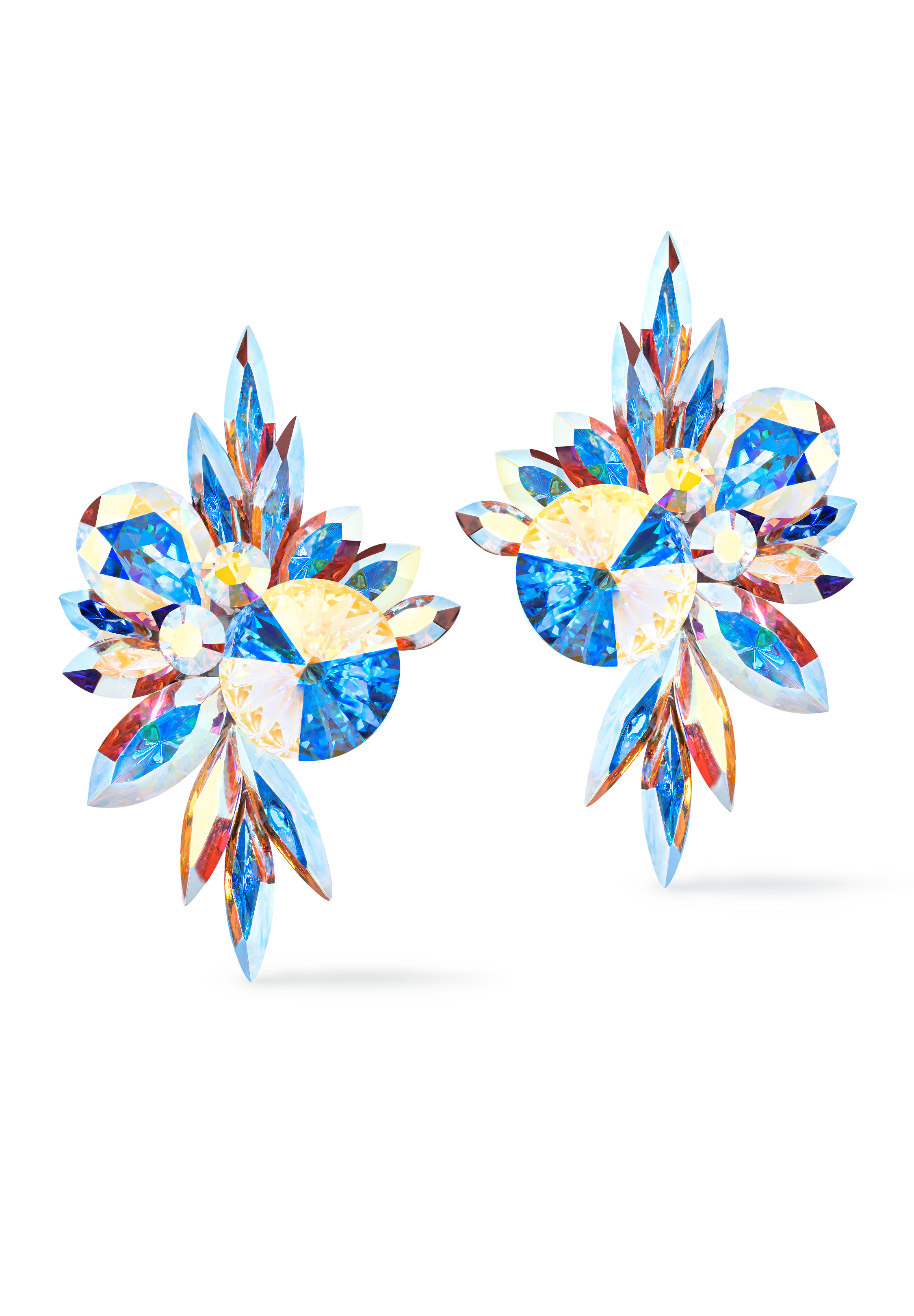 Rhinestone Earring 204168 Crystal AB-Crystal AB