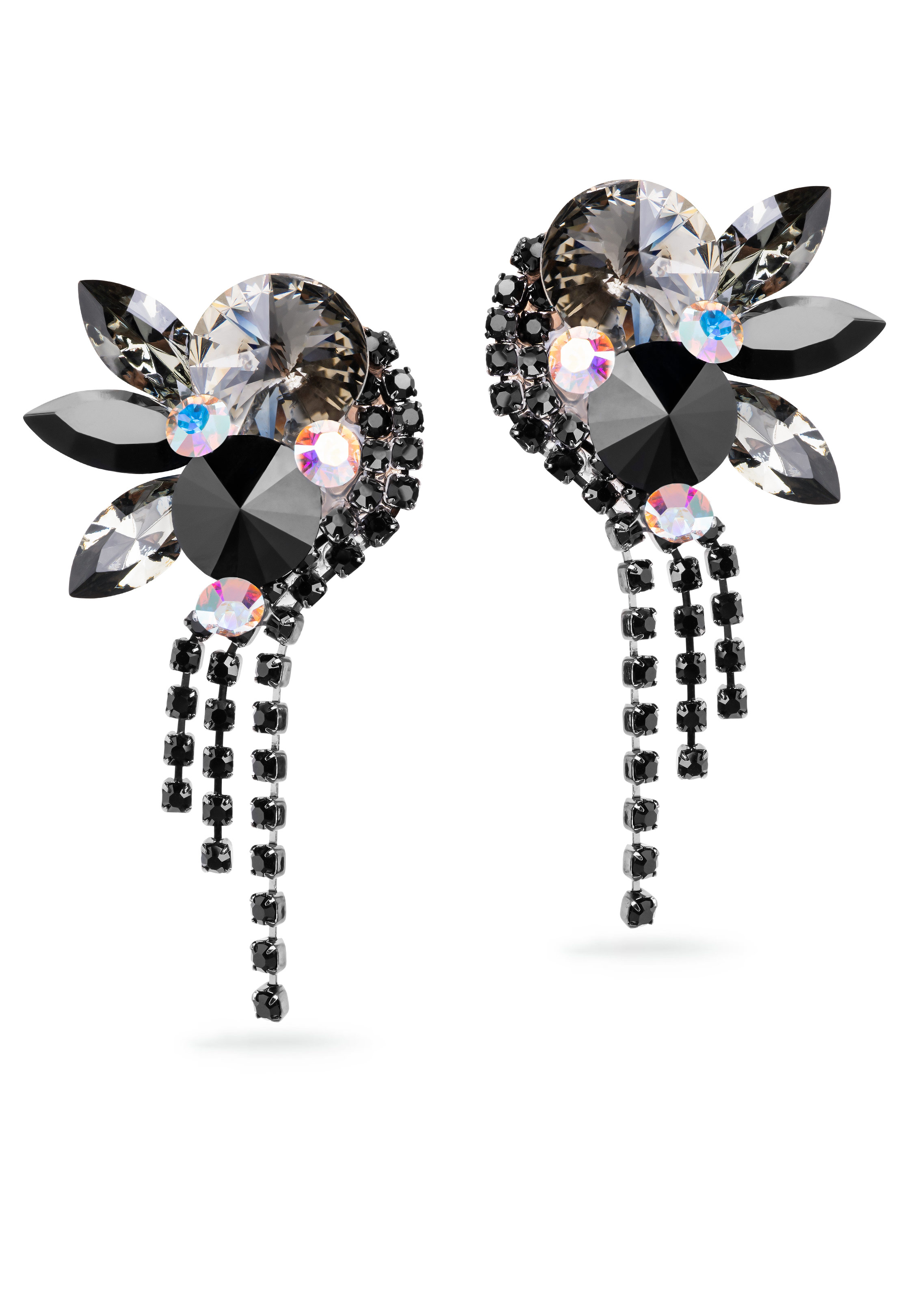 Rhinestone Earring 204178 BDJT-Black Diamond / Jet