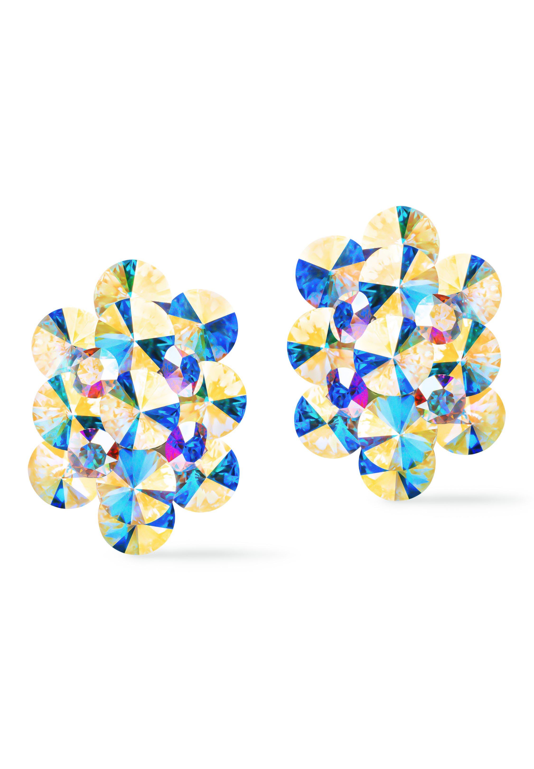 Rhinestone Earring 204181 CAB-Crystal AB