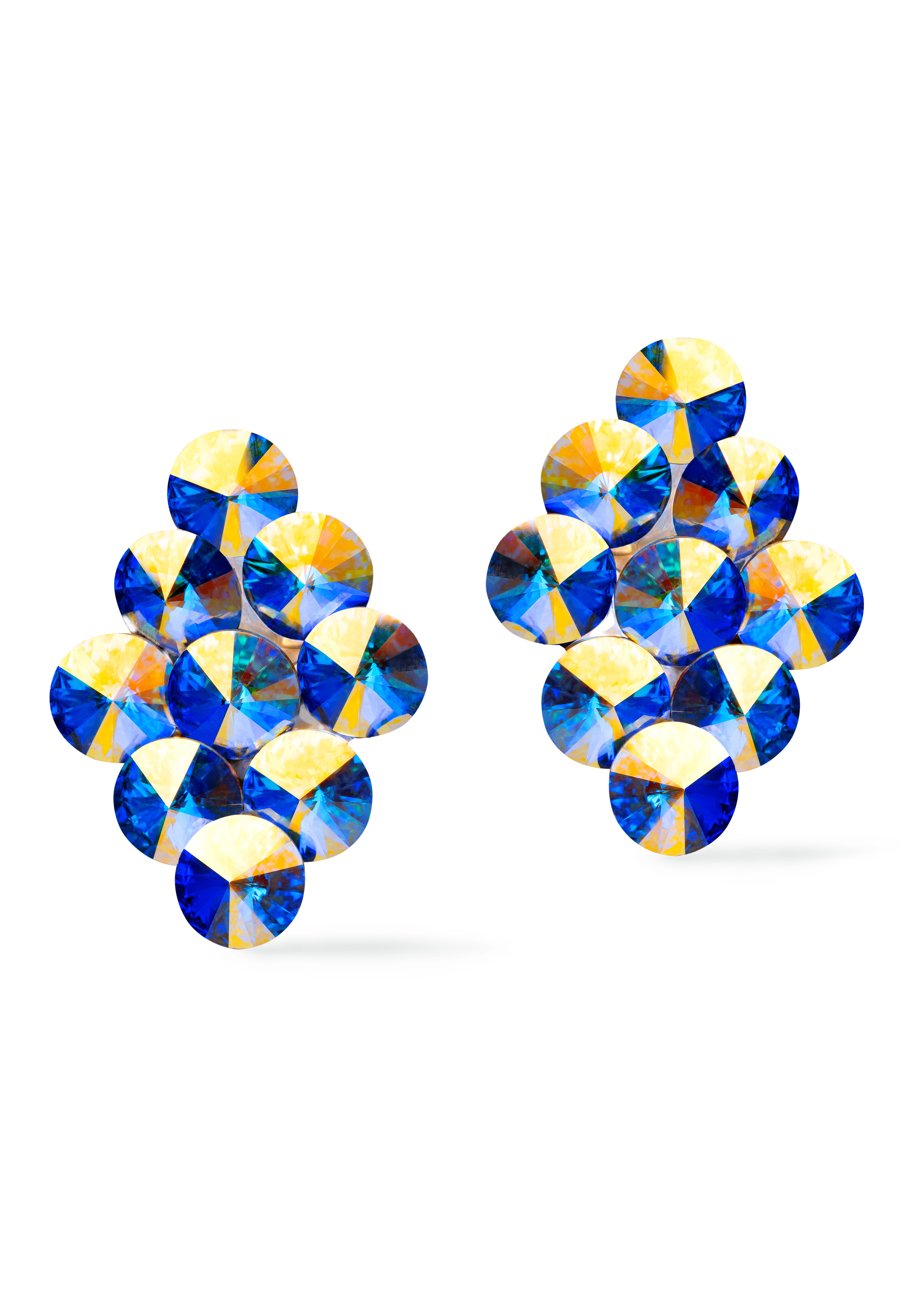 Rhinestone Earring 204185 CAB-Crystal AB