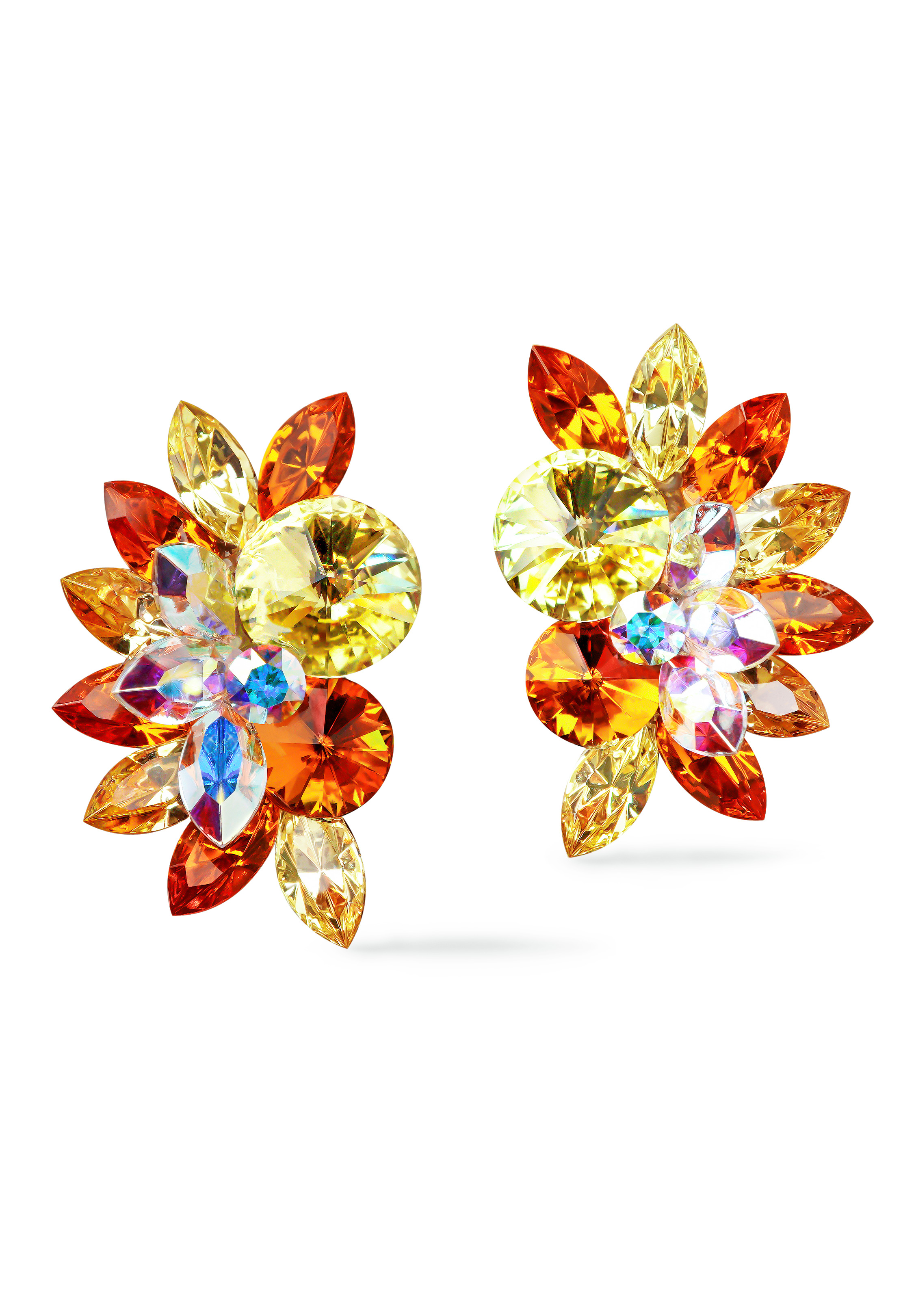 Rhinestone Earring 204187 JQTP-Jonquil / Topaz