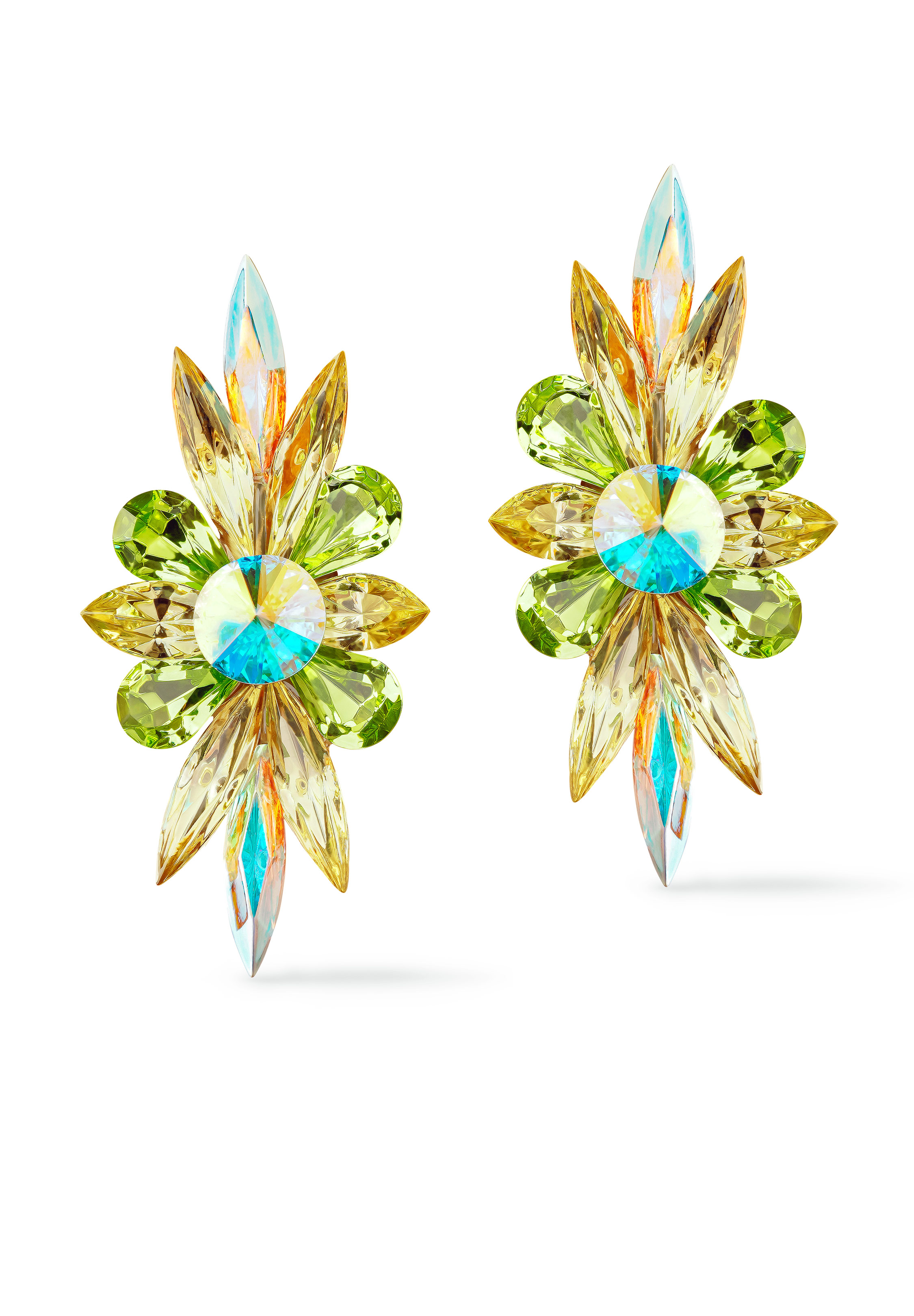 Rhinestone Earring 204196 JQPR-Jonquil / Peridot