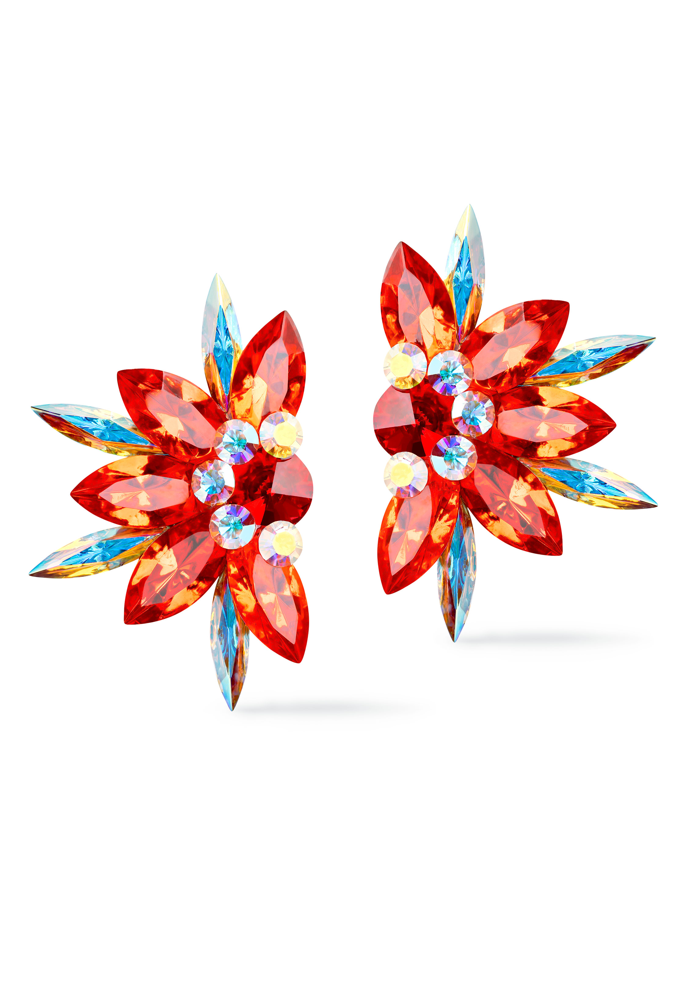 Rhinestone Earring 2054 HC-Hyacinth