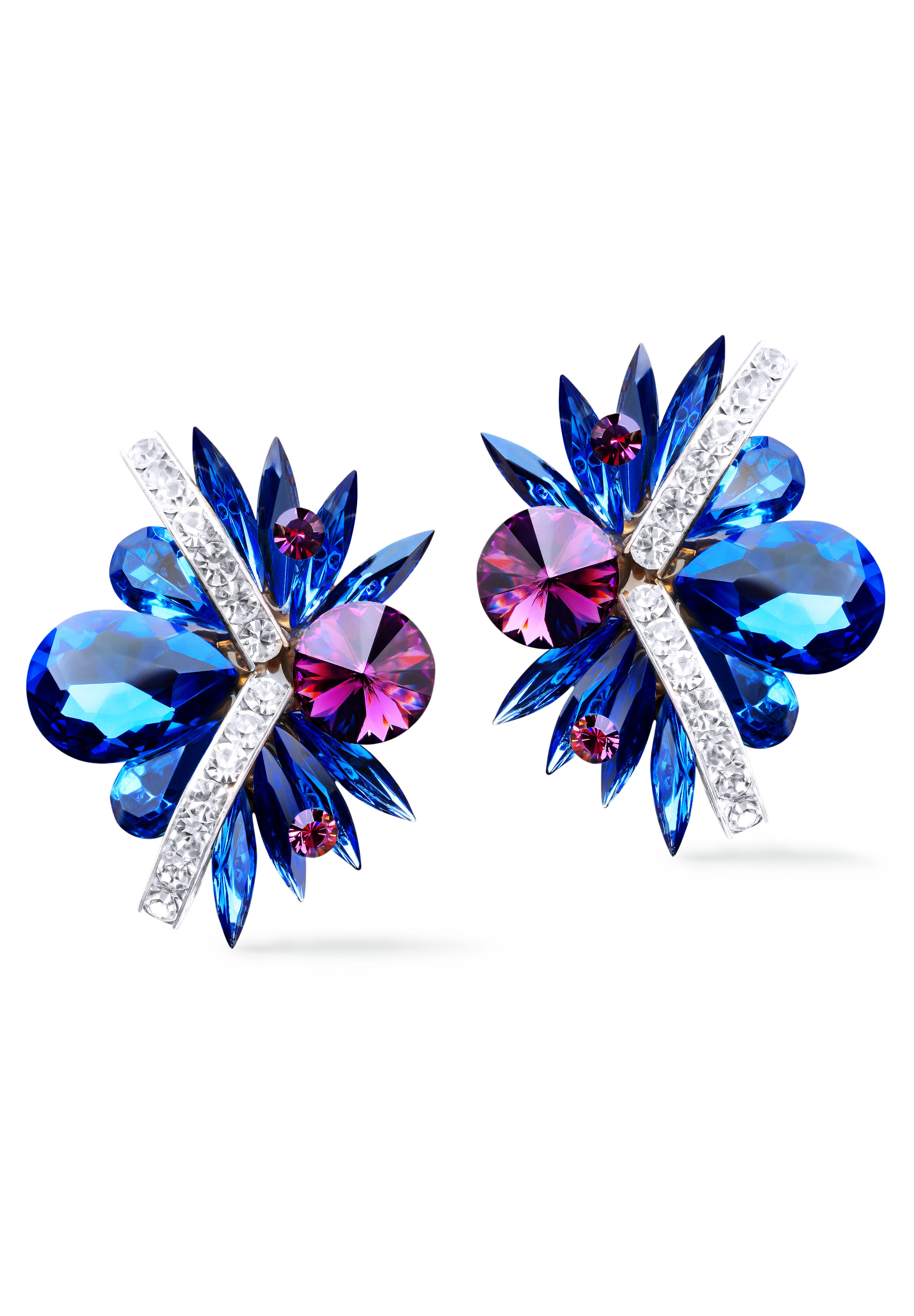Rhinestone Earring 2067 SP-Sapphire