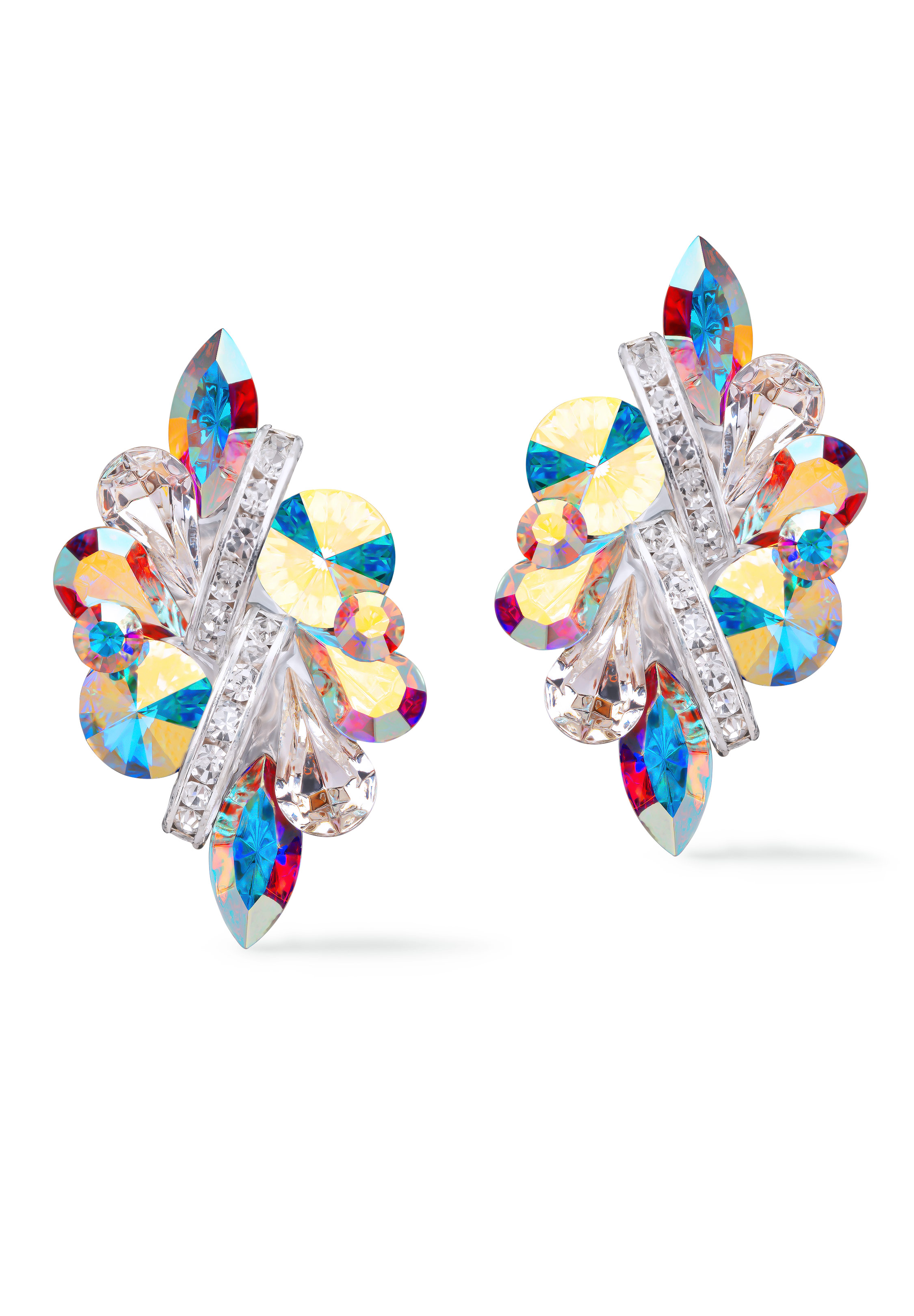 Rhinestone Earring 2069 CAB-Crystal AB