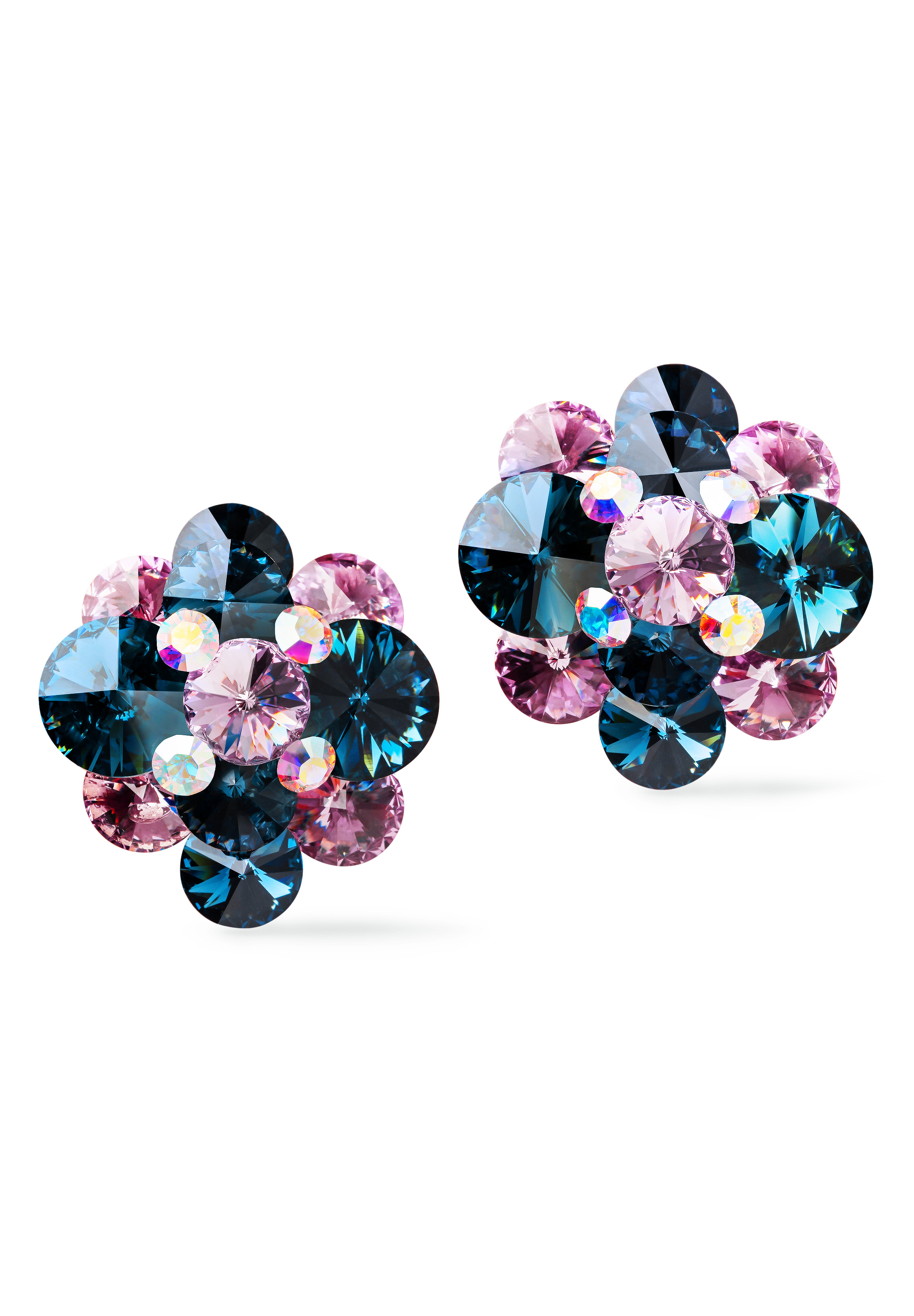 Rhinestone Earring 810387 MTLAM-Montana / Light Amethyst