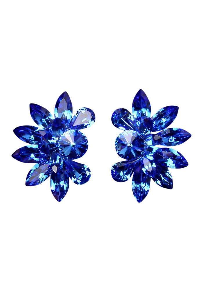 Rhinestone Earring 810392 SP-Sapphire