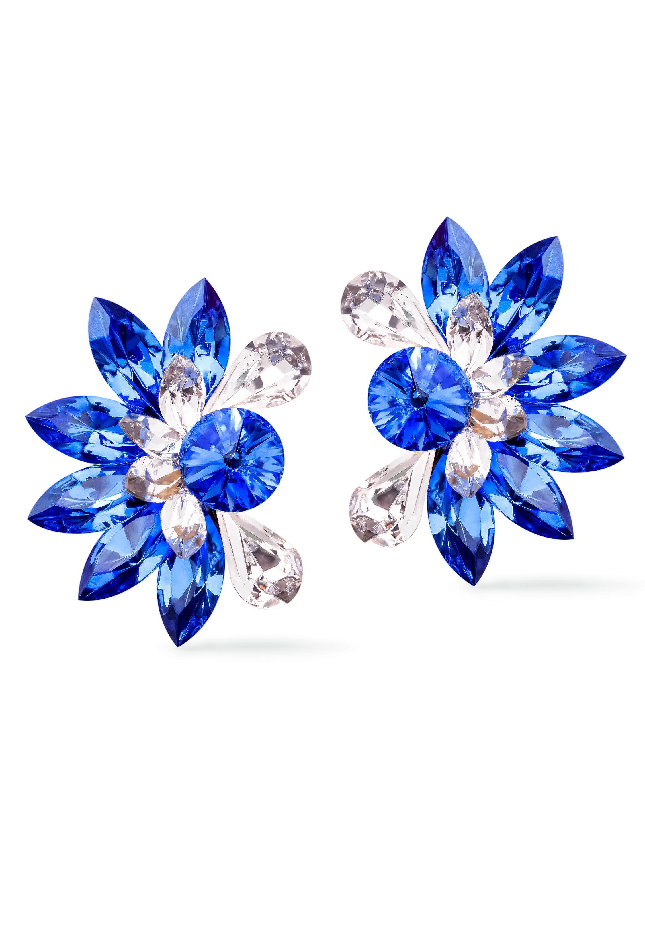 Rhinestone Earring 810392 SPCR-Sapphire / Crystal