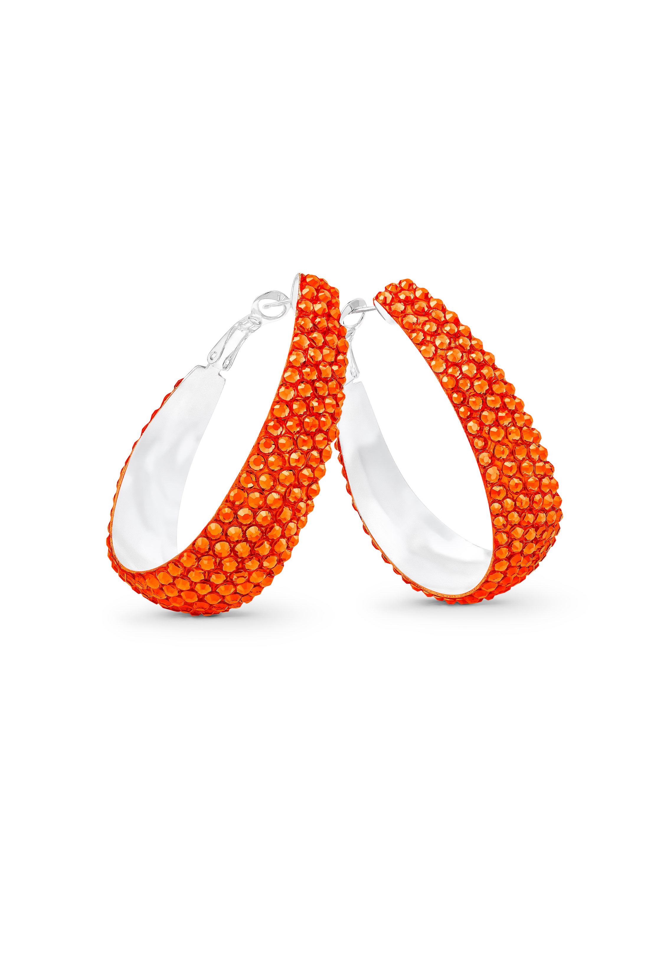 Oval Hoop Earring-Hyacinth