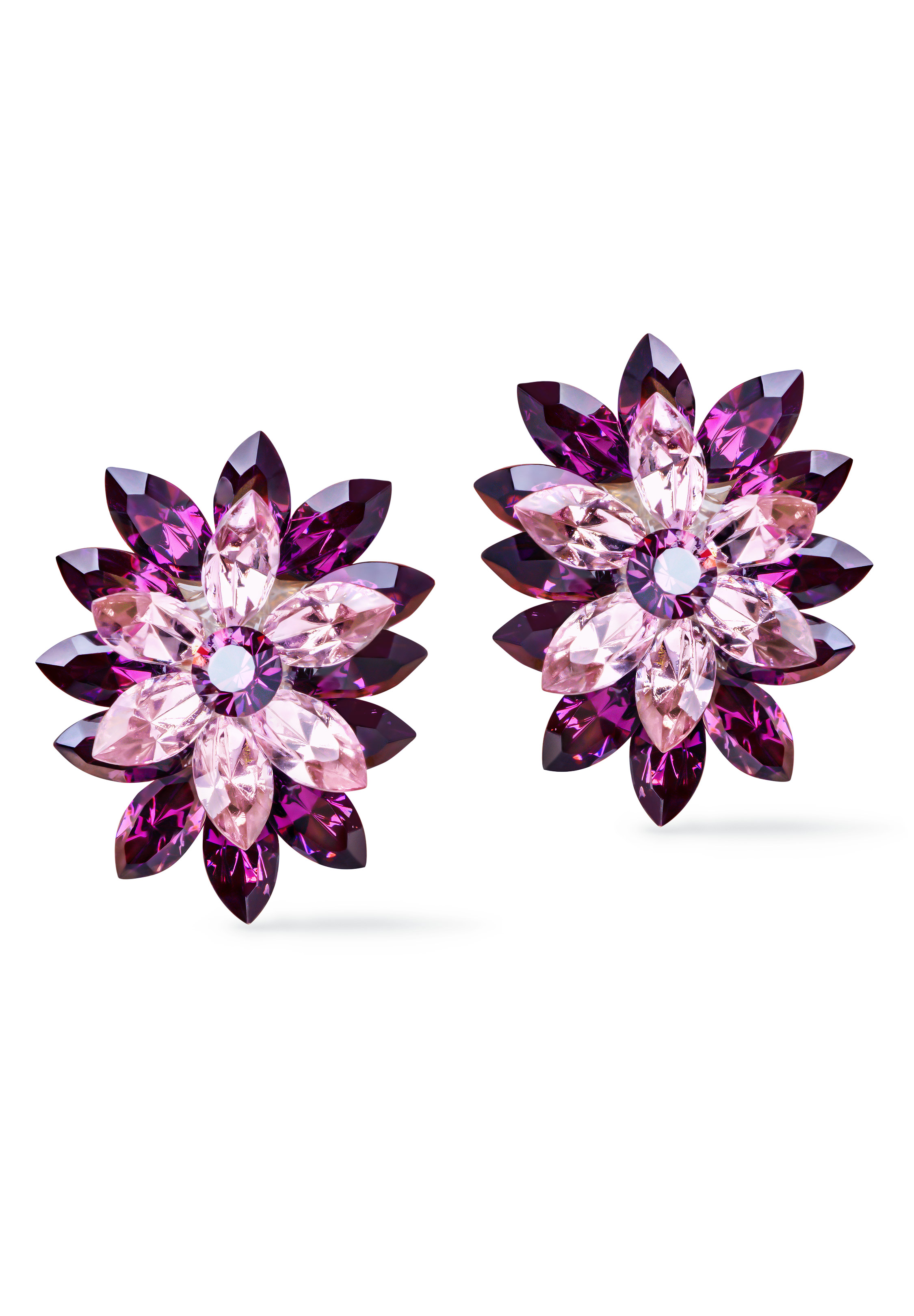 Rhinestone Earring 810390 AMLA-Amethyst