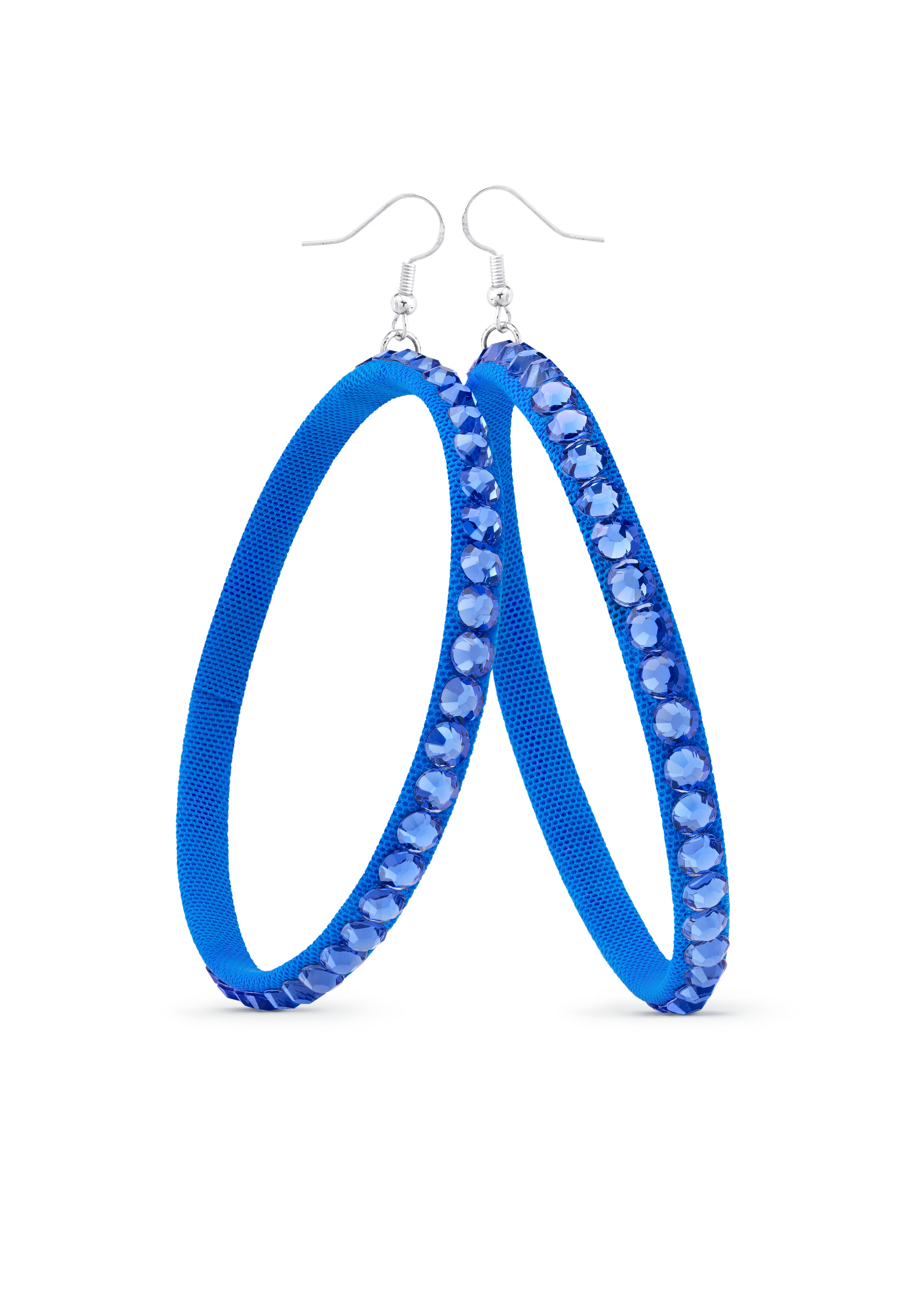Soft Hoop Earring-Sapphire