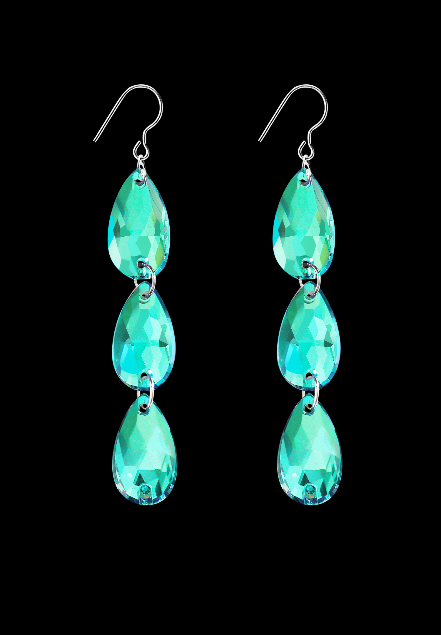 Zerlina Crystal Earring DCE908-3-Emerald