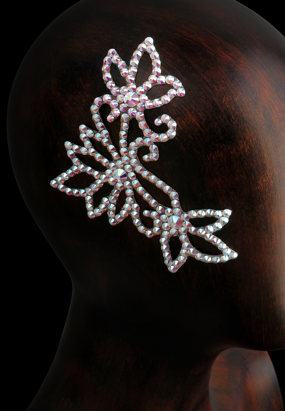 Verona Rhinestone Hairpiece HP-104-Crystal AB