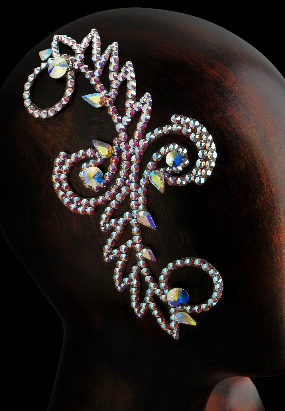 Verona Rhinestone Hairpiece HP-116-Crystal AB