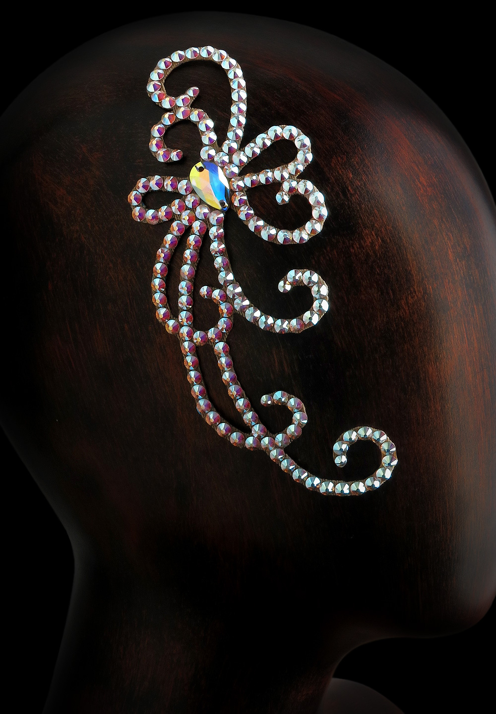 Verona Rhinestone Hairpiece HP-120-Crystal AB