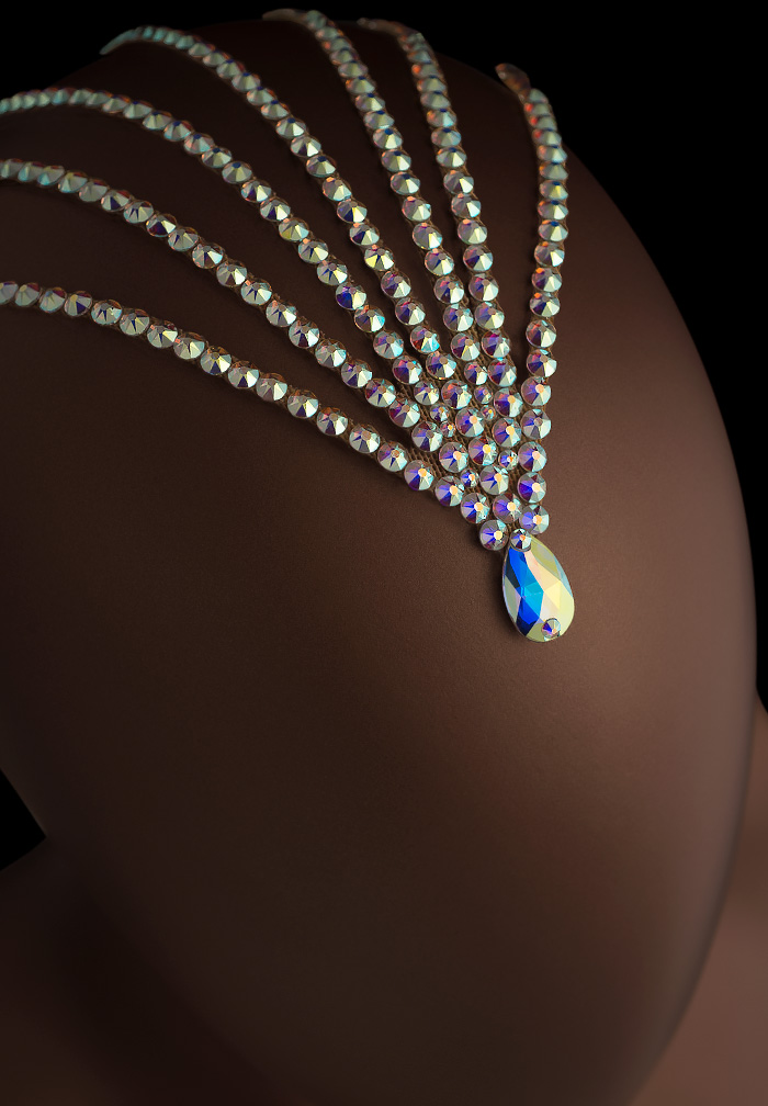 Verona Rhinestone Headpiece HD-307-Crystal AB