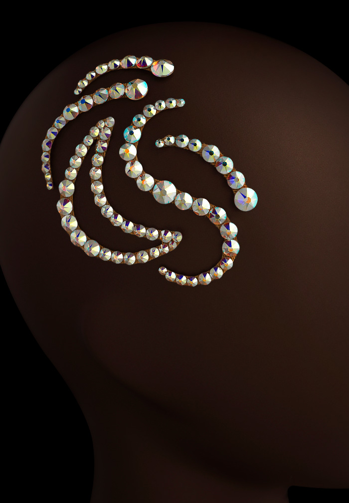 Verona Rhinestone Strips SD-309-Crystal AB