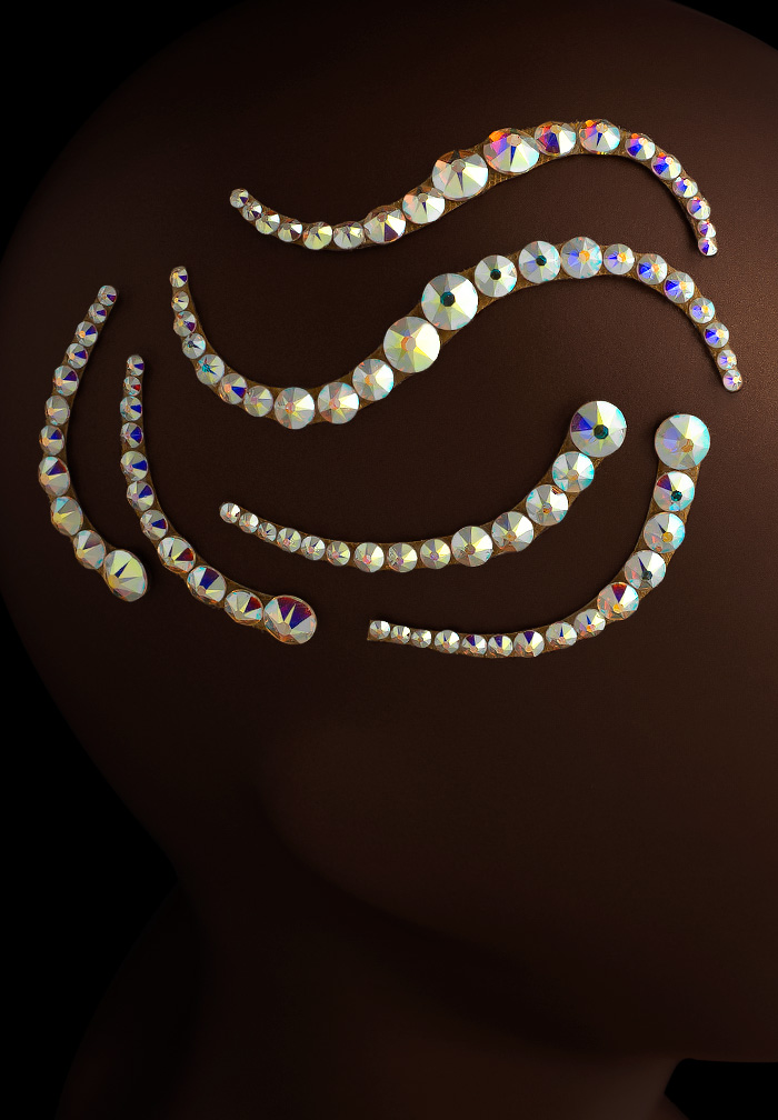 Verona Rhinestone Strips SD-311-Crystal AB