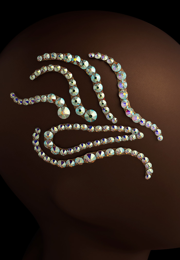 Verona Rhinestone Strips SD-312-Crystal AB