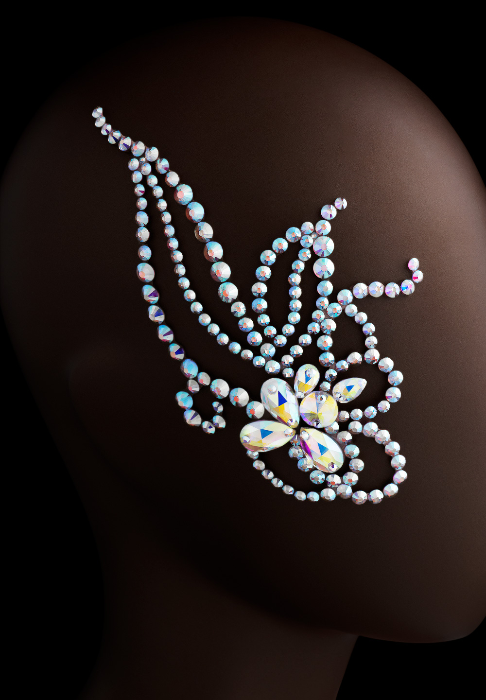 Verona Rhinestone Hairpiece HP-915-Crystal AB