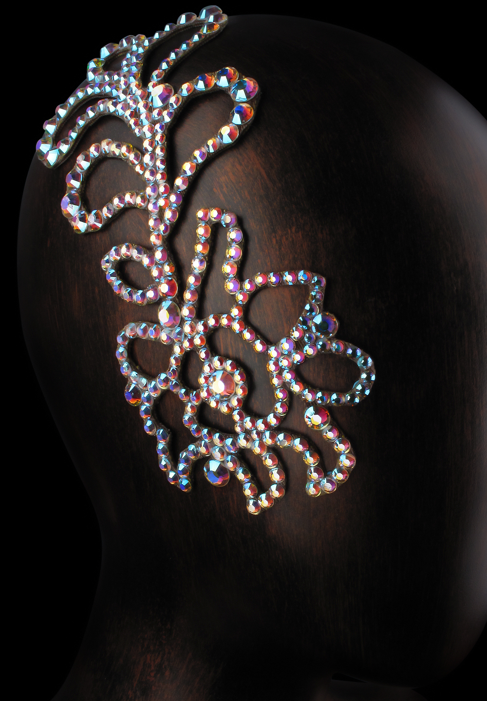 Verona Rhinestone Hairpiece HP-04-Crystal AB