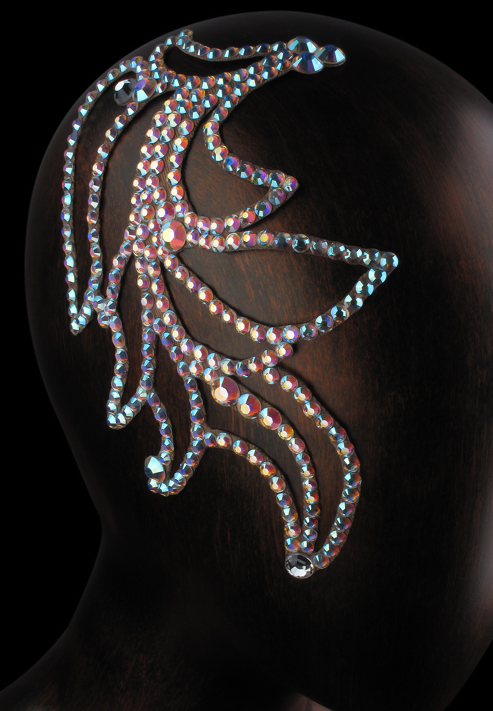 Verona Rhinestone Hairpiece HP-07-Crystal AB
