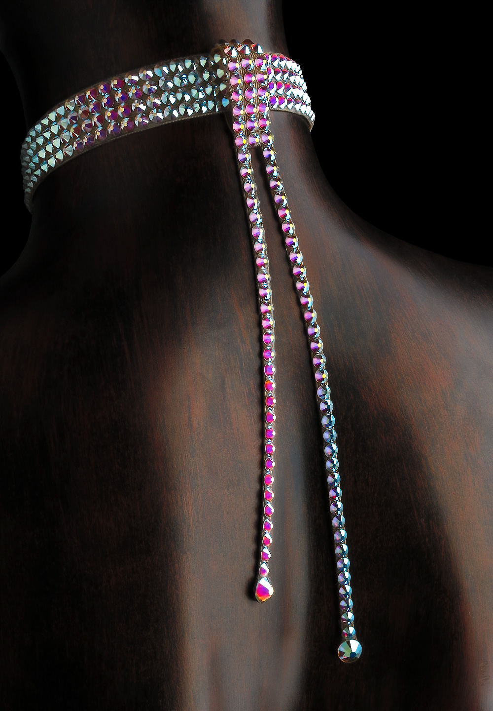 Serena Crystal Fringe Pendant PD-602-Crystal AB