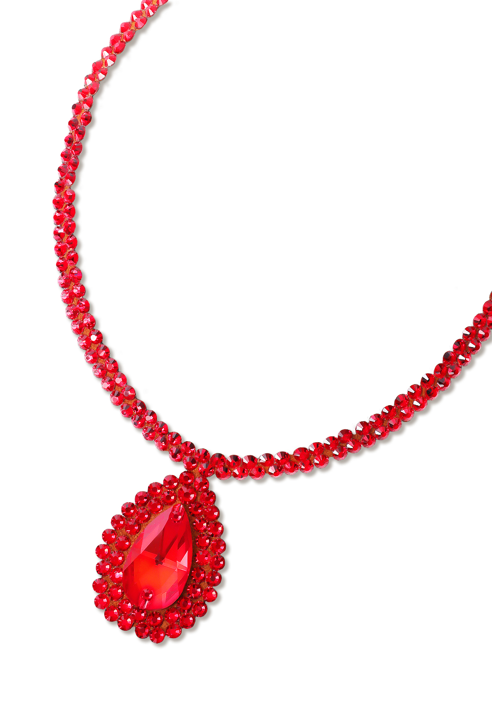 Serena Crystal Necklace NK-902-1-Light Siam