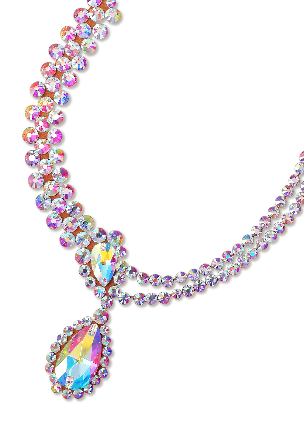Serena Crystal Necklace NK-905-Crystal AB