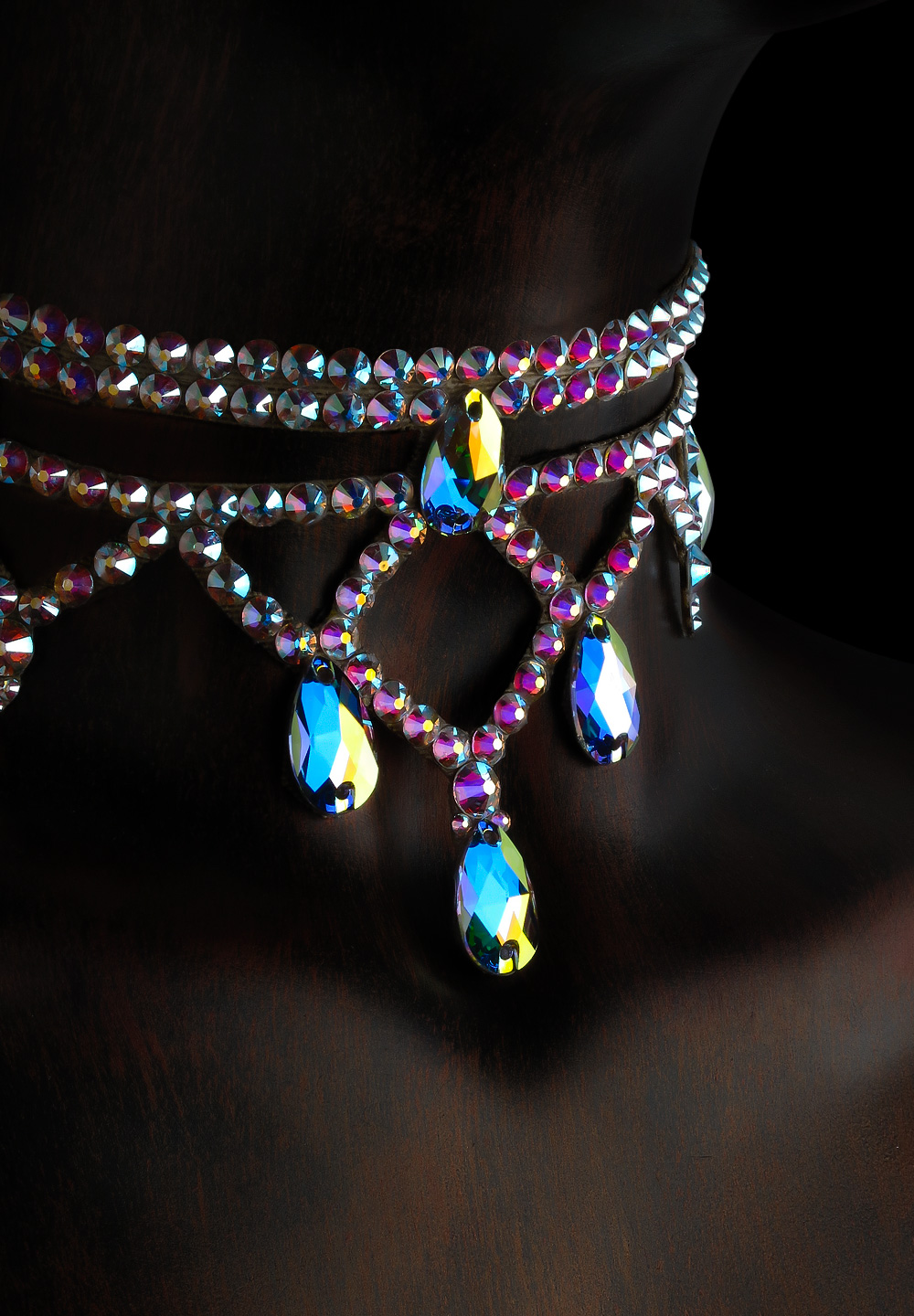 Serena Crystal Choker CK-608-Crystal AB