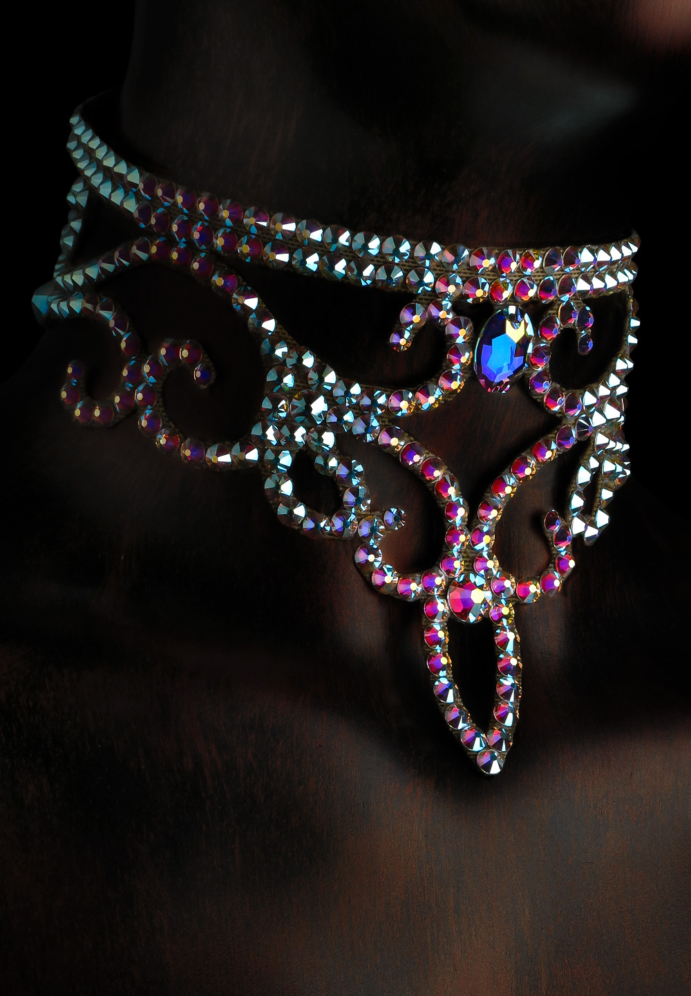 Serena Crystal Choker CK-609-Crystal AB